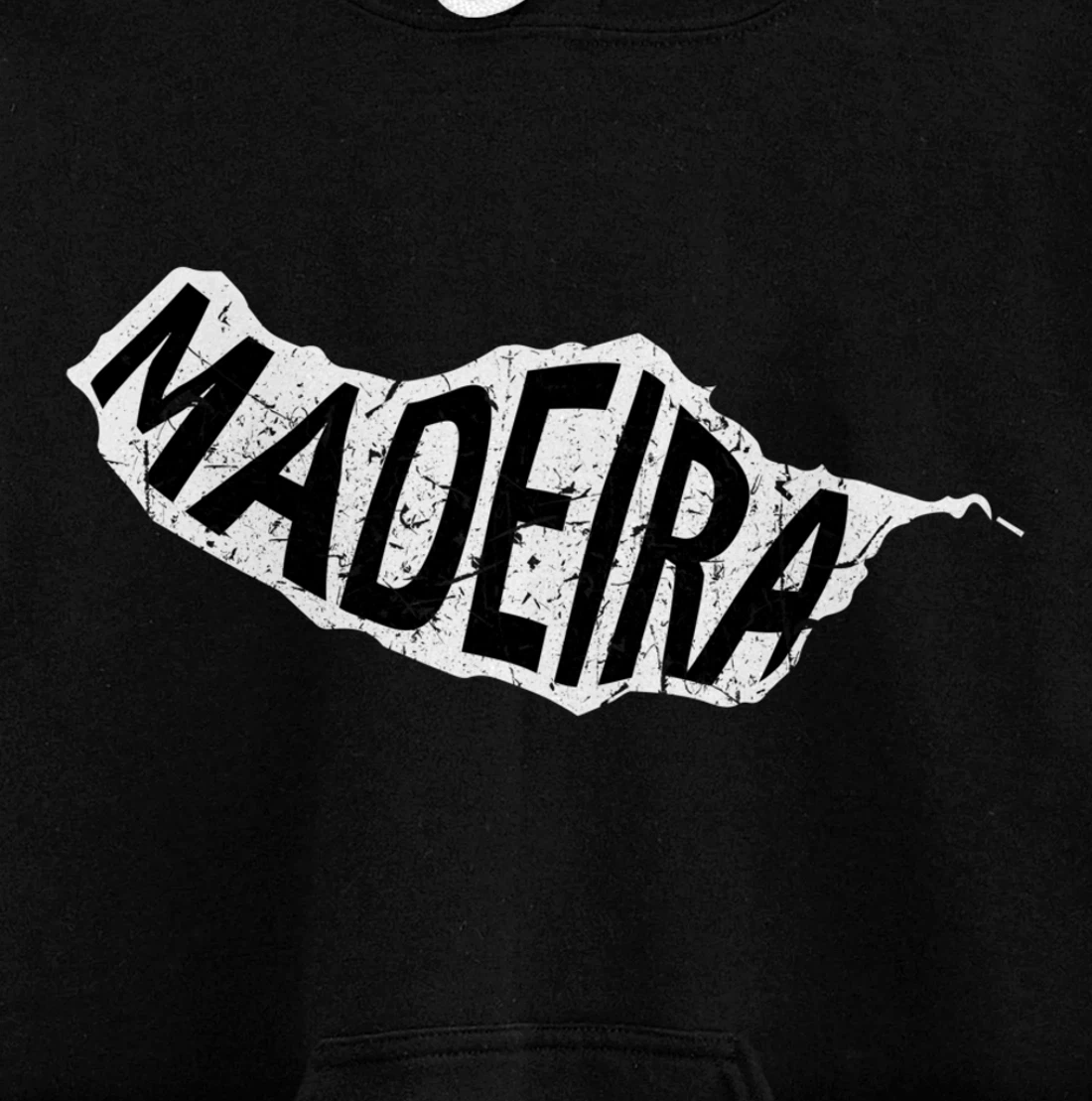 Madeira Map Silhouette Portugal Gift Pullover Hoodie