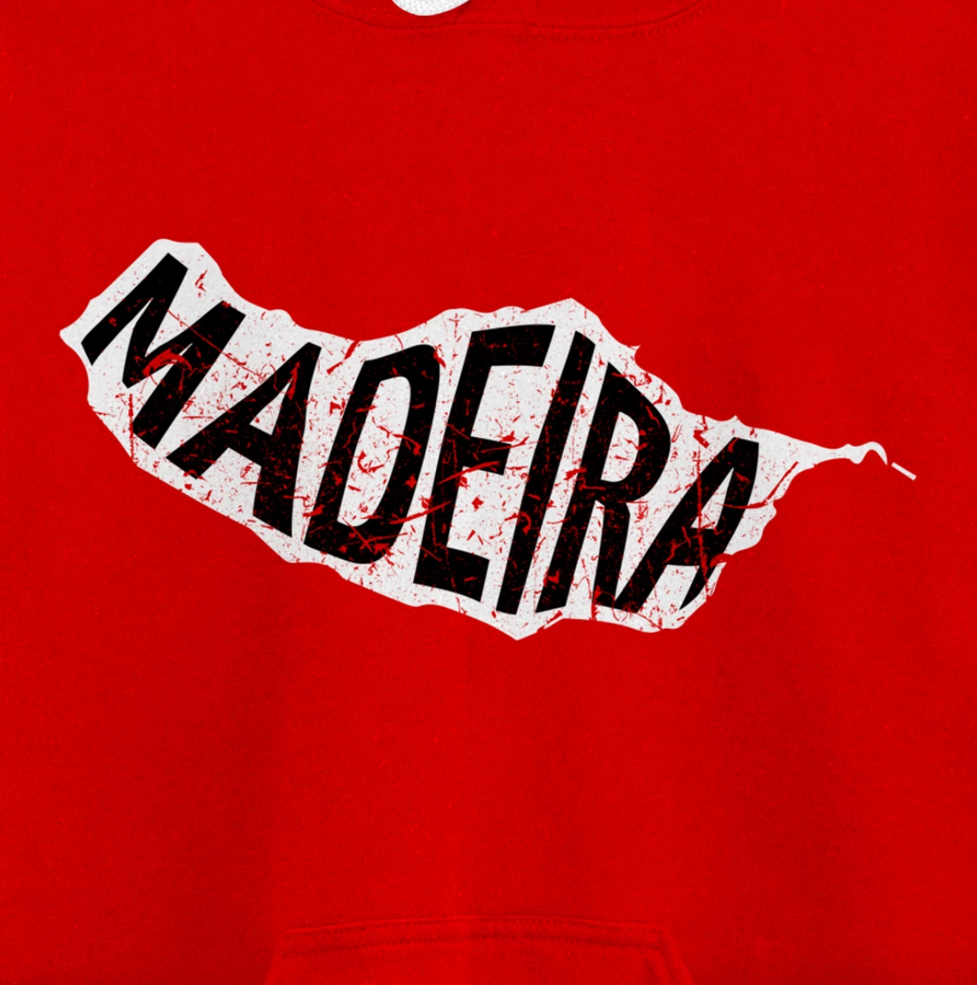 Madeira Map Silhouette Portugal Gift Pullover Hoodie