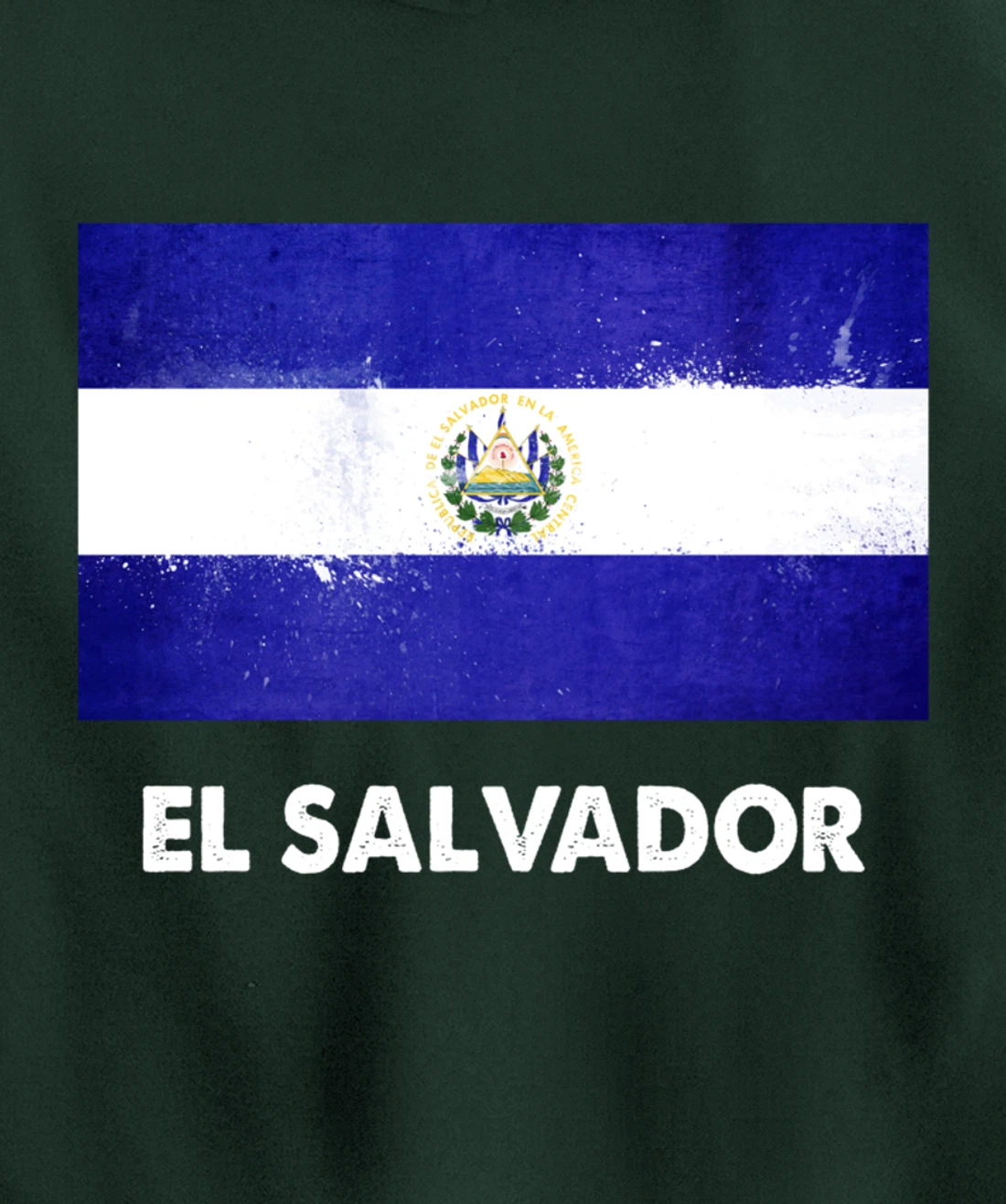 Salvadoran El Salvador Flag Pullover Hoodie