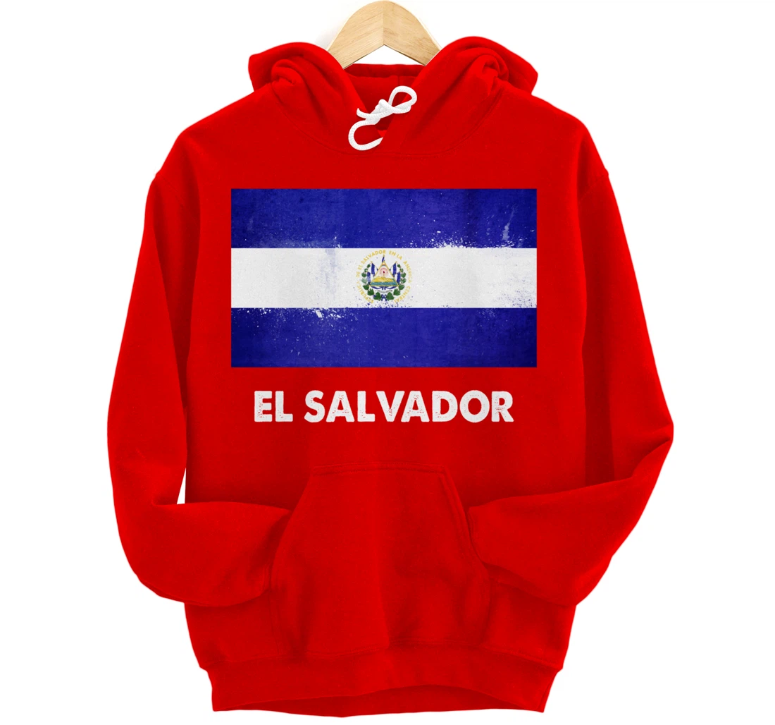 Salvadoran El Salvador Flag Pullover Hoodie