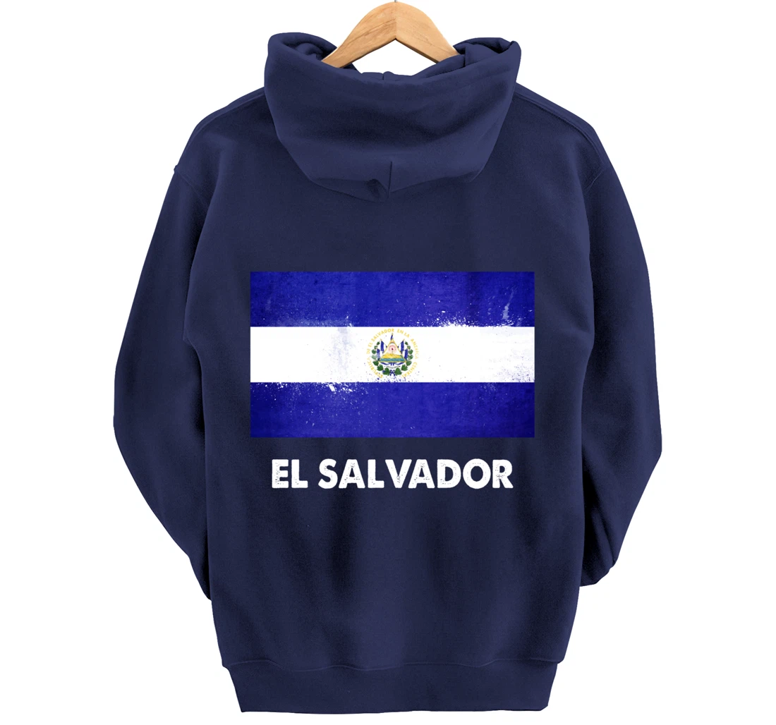 Salvadoran El Salvador Flag Pullover Hoodie