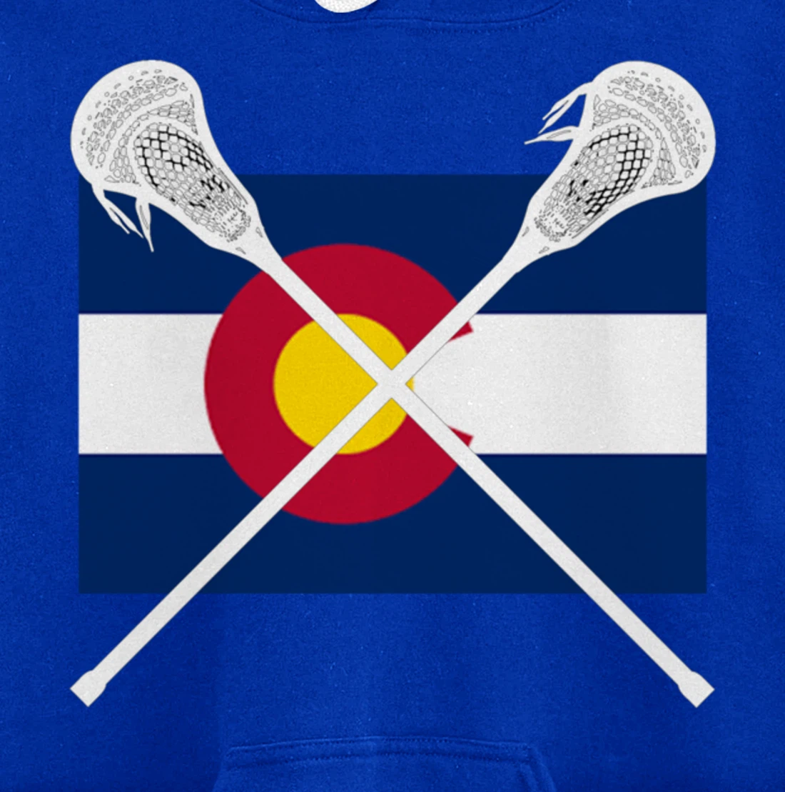 Colorado Flag Lacrosse Lax Player Team City State CO Gift Pullover Hoodie