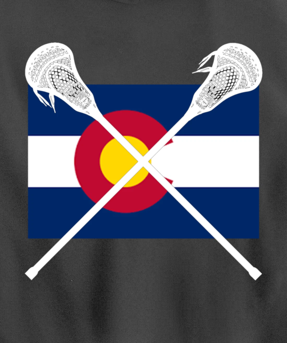 Colorado Flag Lacrosse Lax Player Team City State CO Gift Pullover Hoodie