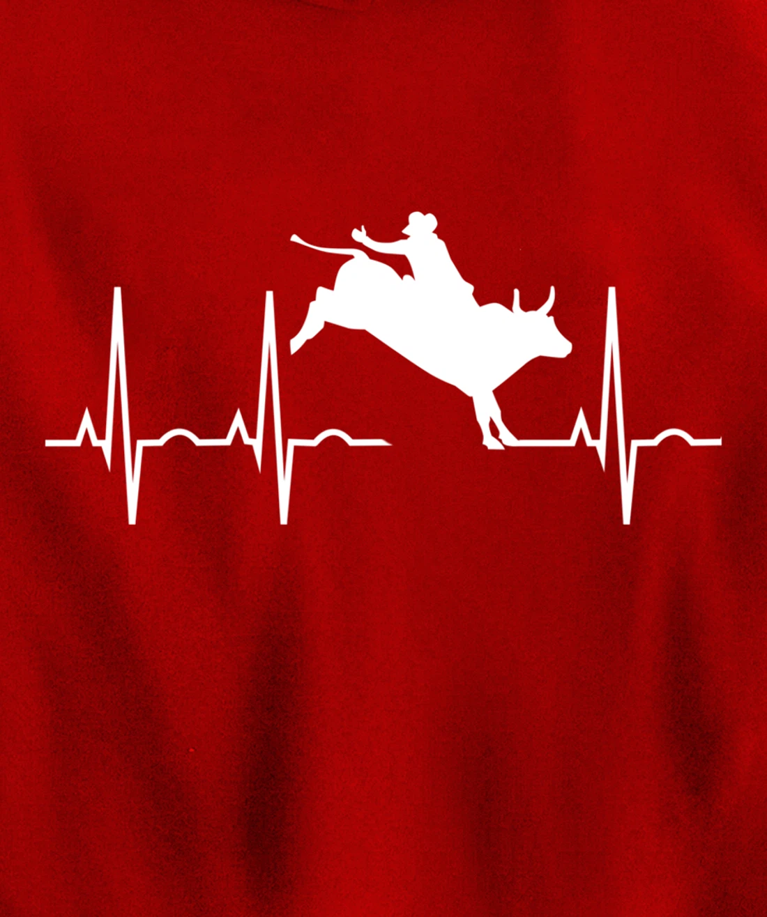 Bull Riding Hoodies for Men Women - Rodeo Lover Gift Pullover Hoodie