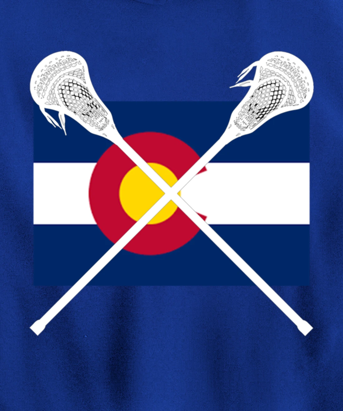 Colorado Flag Lacrosse Lax Player Team City State CO Gift Pullover Hoodie
