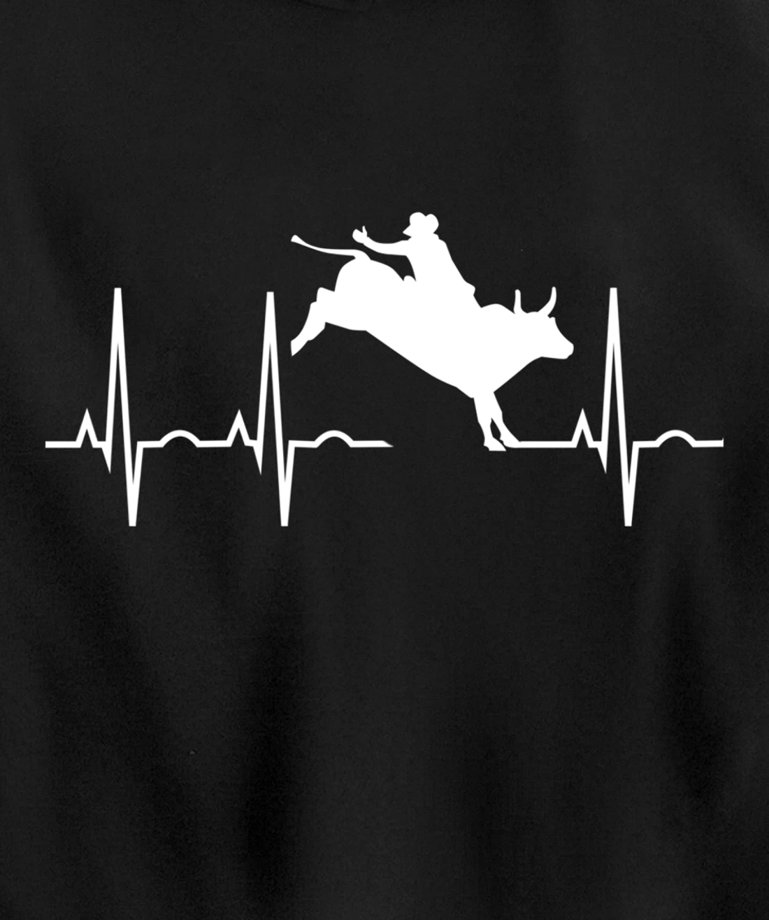 Bull Riding Hoodies for Men Women - Rodeo Lover Gift Pullover Hoodie