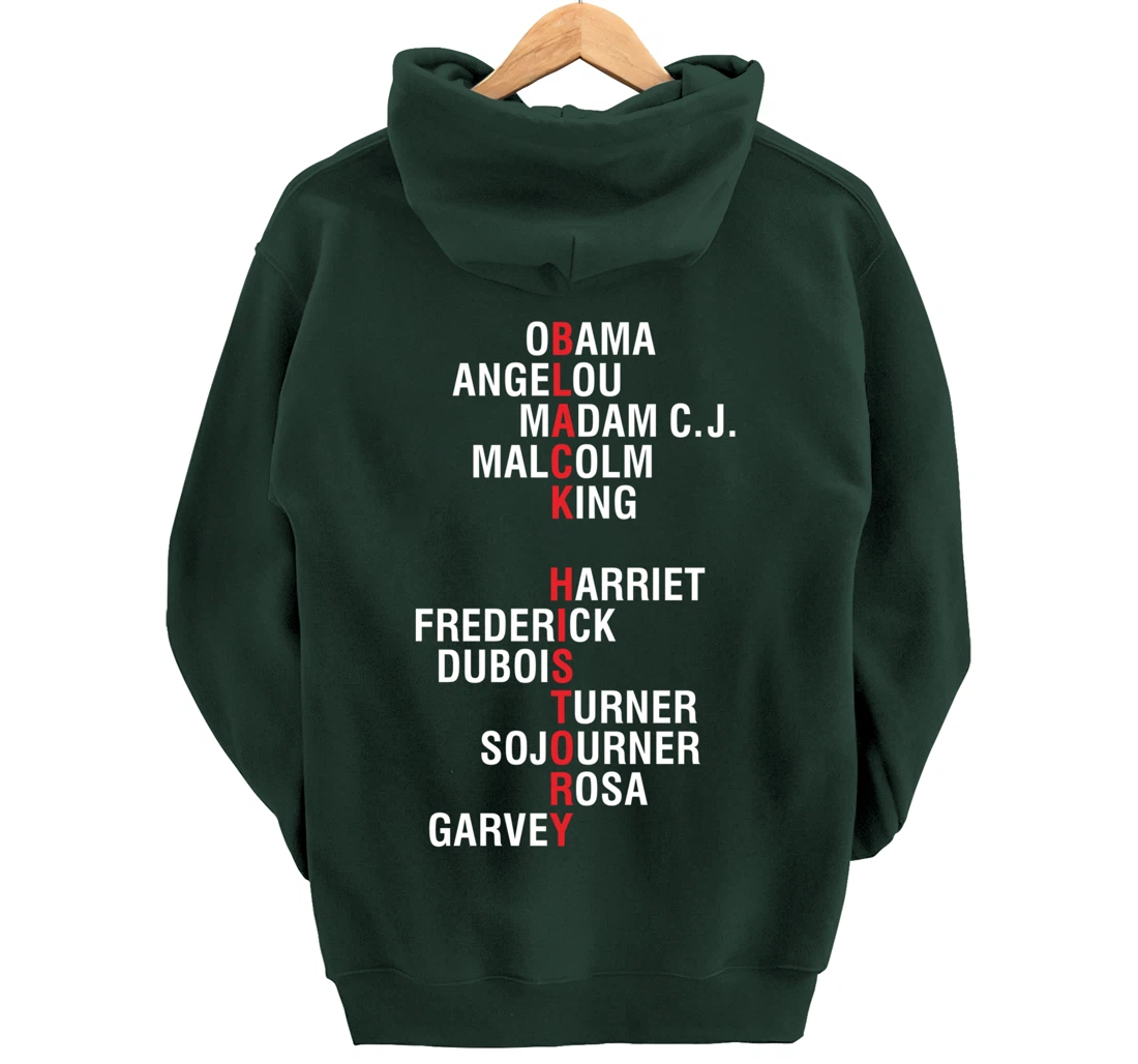 Influential Inspirational Black History Leaders Pullover Hoodie