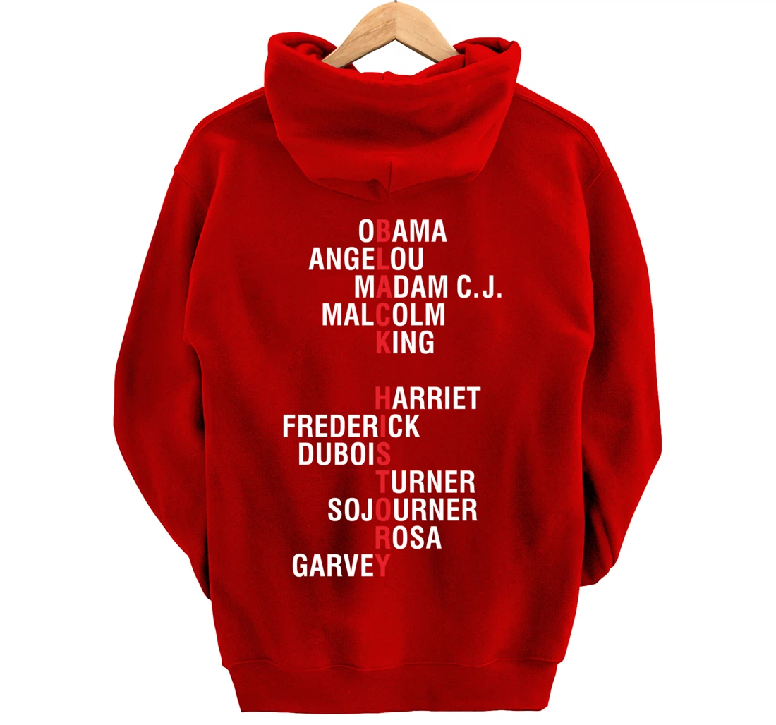 Influential Inspirational Black History Leaders Pullover Hoodie