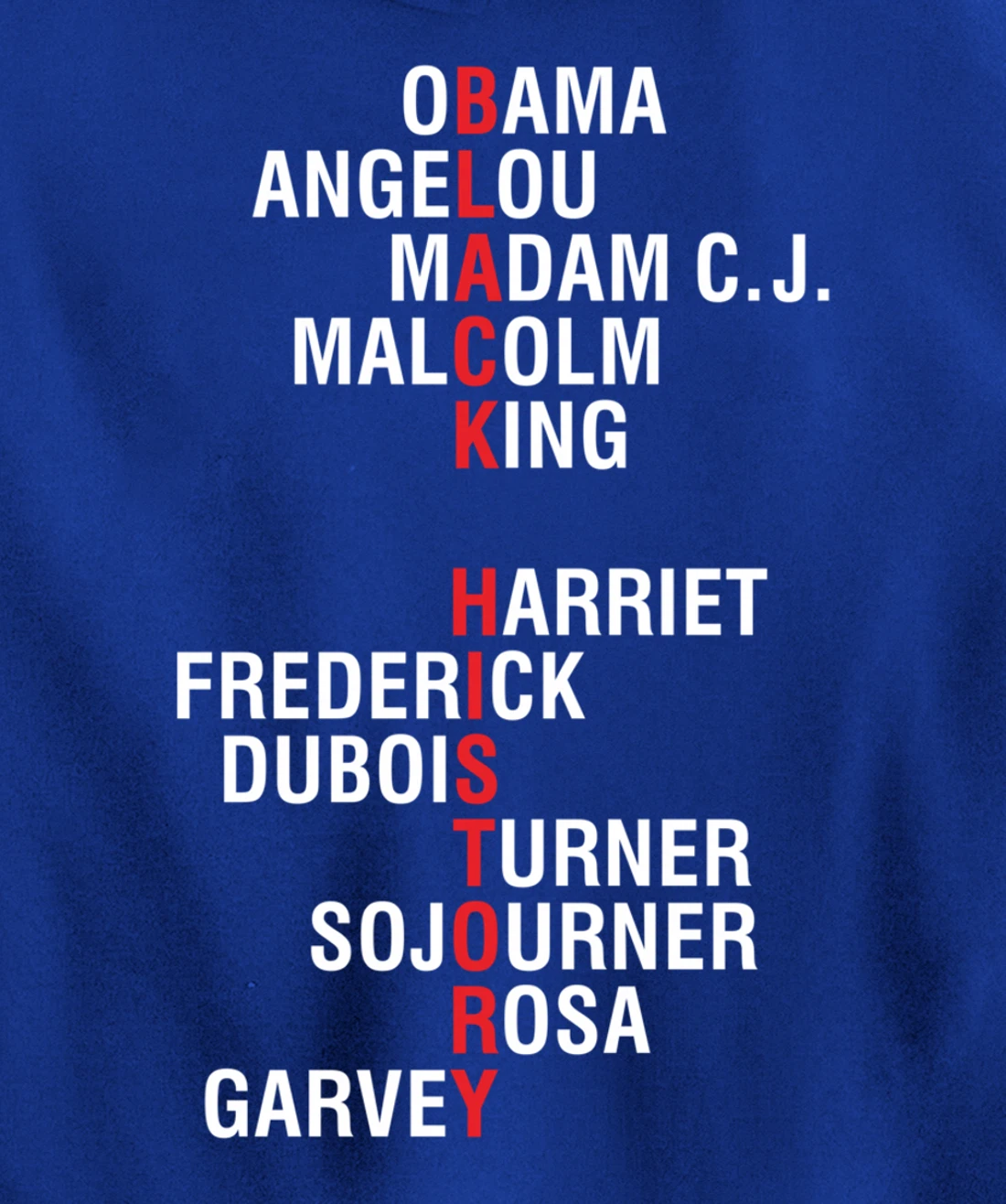 Influential Inspirational Black History Leaders Pullover Hoodie