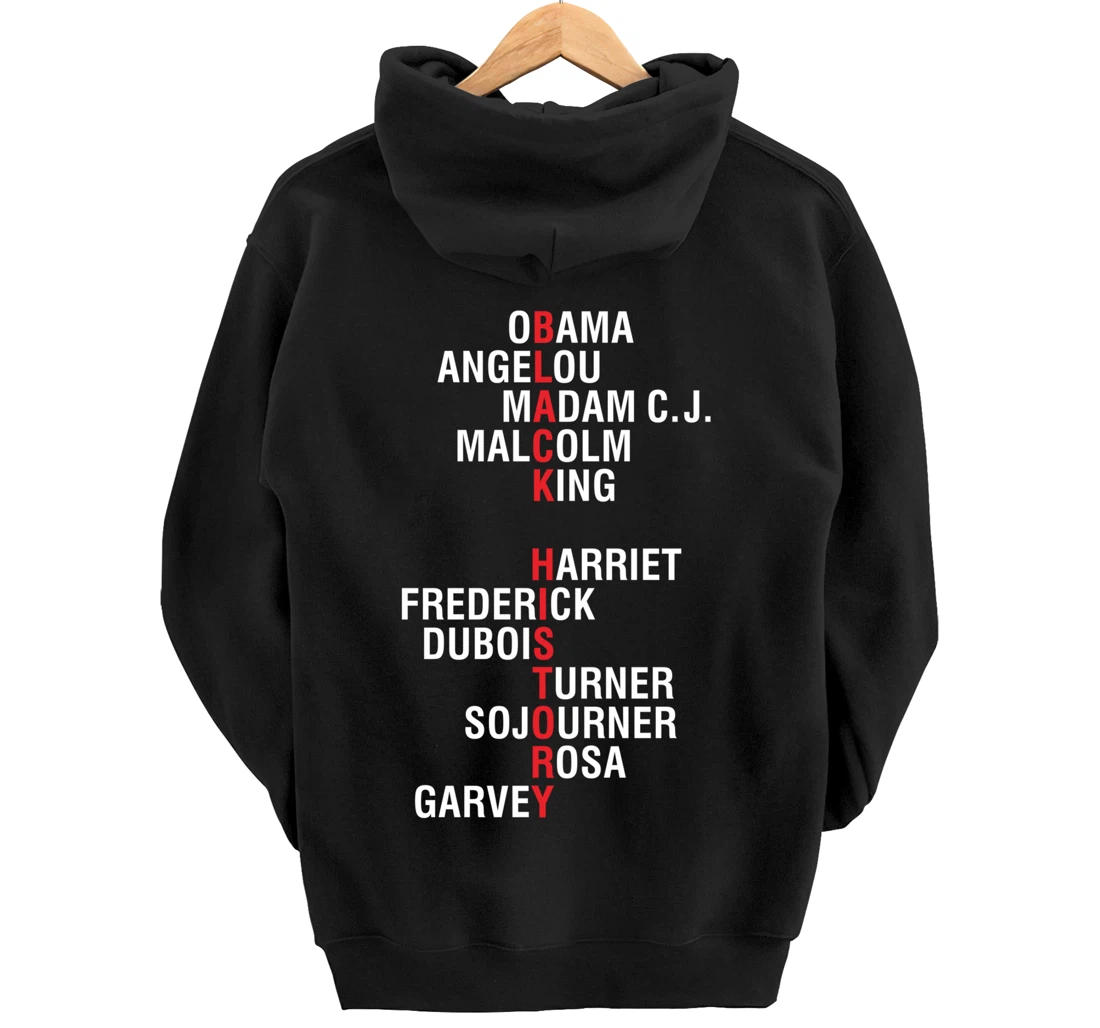 Influential Inspirational Black History Leaders Pullover Hoodie
