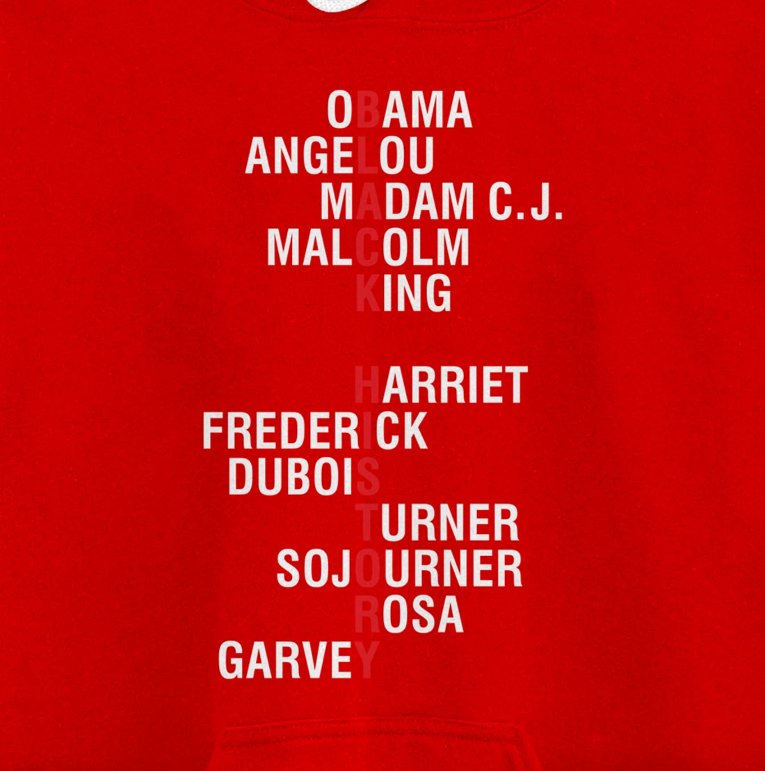 Influential Inspirational Black History Leaders Pullover Hoodie