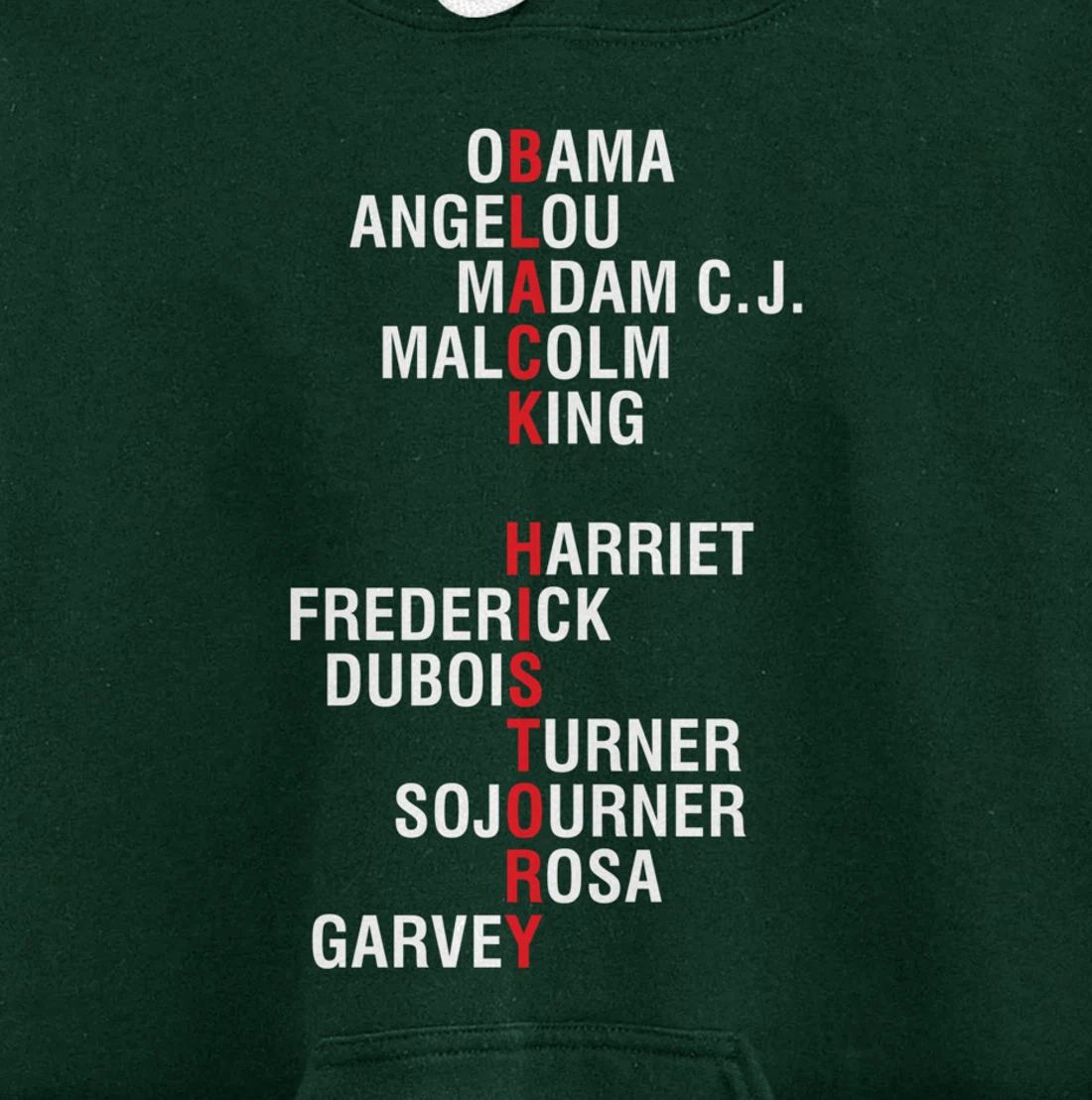 Influential Inspirational Black History Leaders Pullover Hoodie