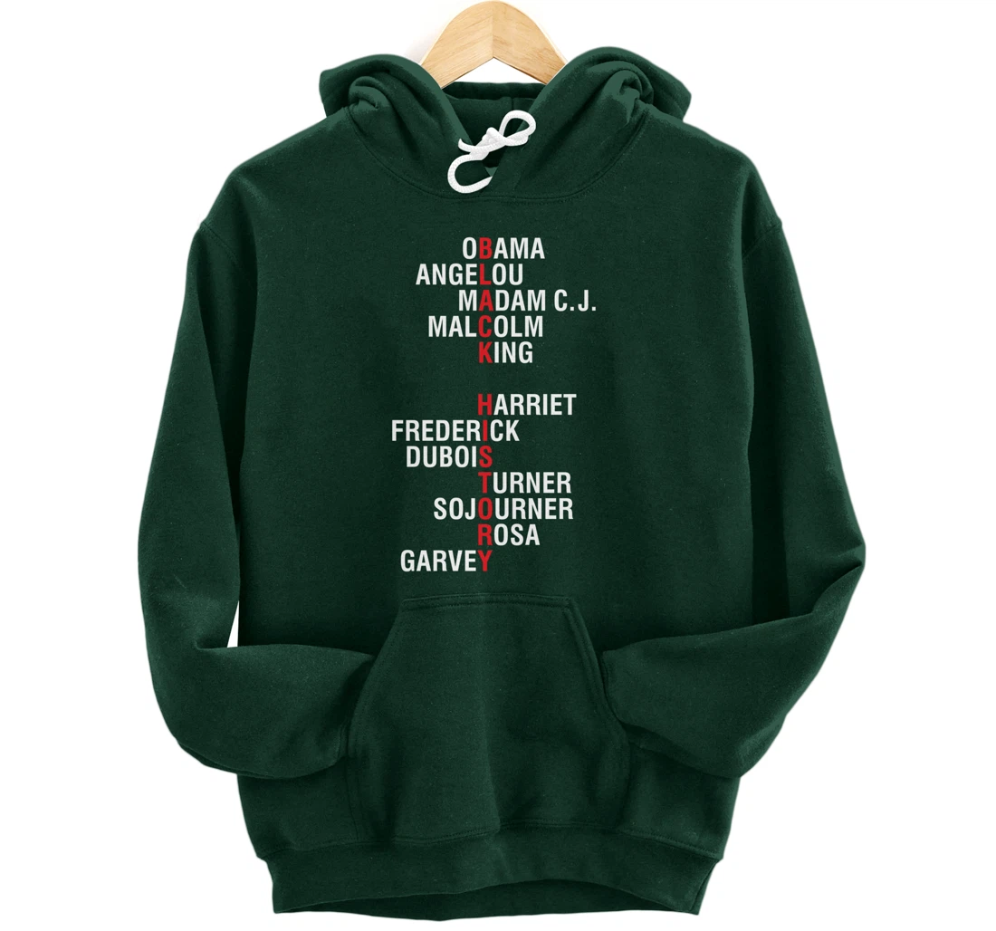 Influential Inspirational Black History Leaders Pullover Hoodie