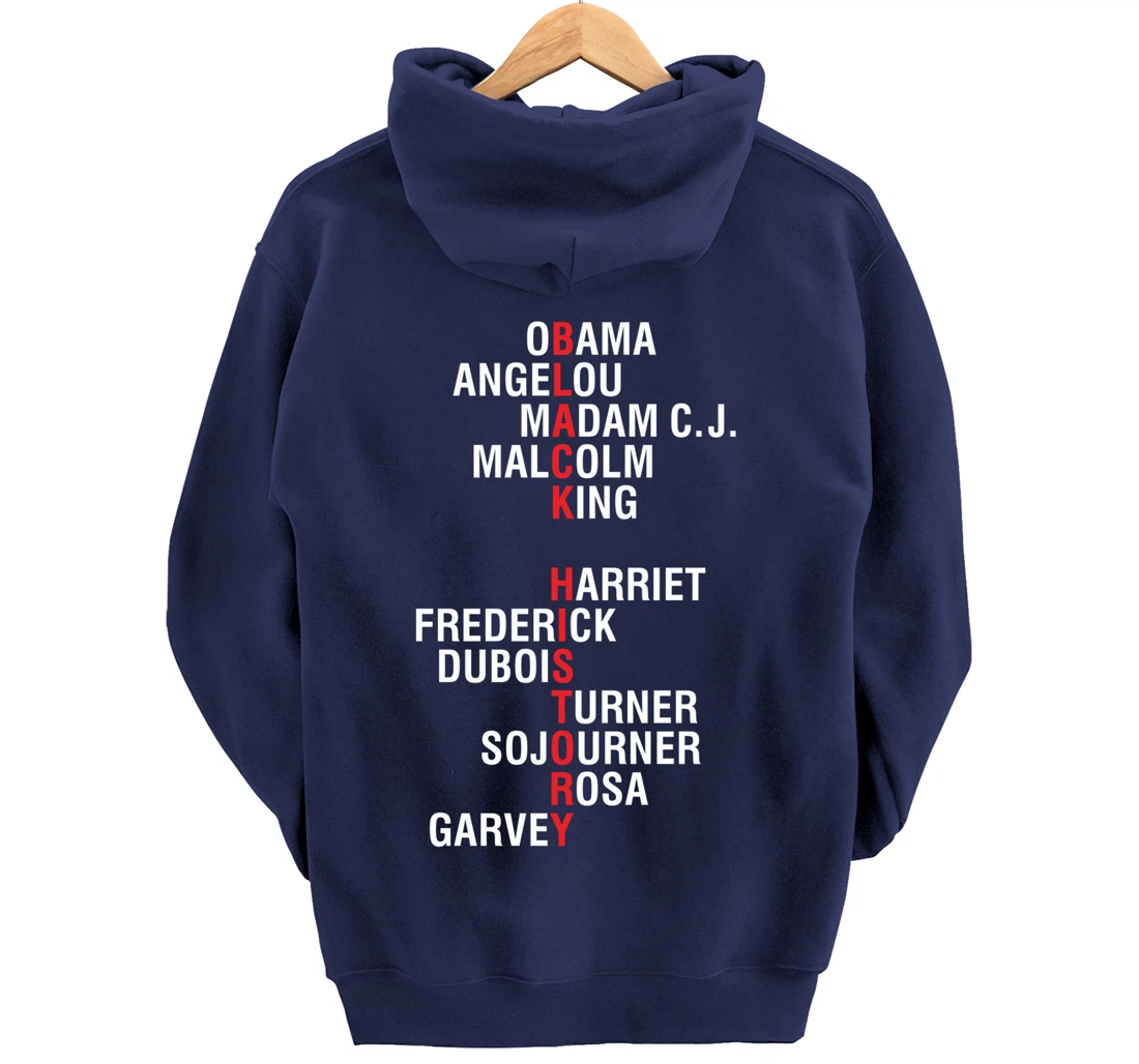 Influential Inspirational Black History Leaders Pullover Hoodie