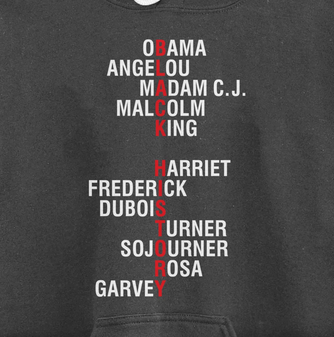 Influential Inspirational Black History Leaders Pullover Hoodie