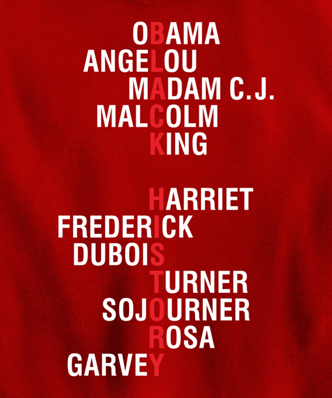 Influential Inspirational Black History Leaders Pullover Hoodie