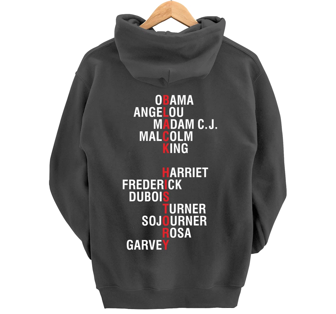 Influential Inspirational Black History Leaders Pullover Hoodie