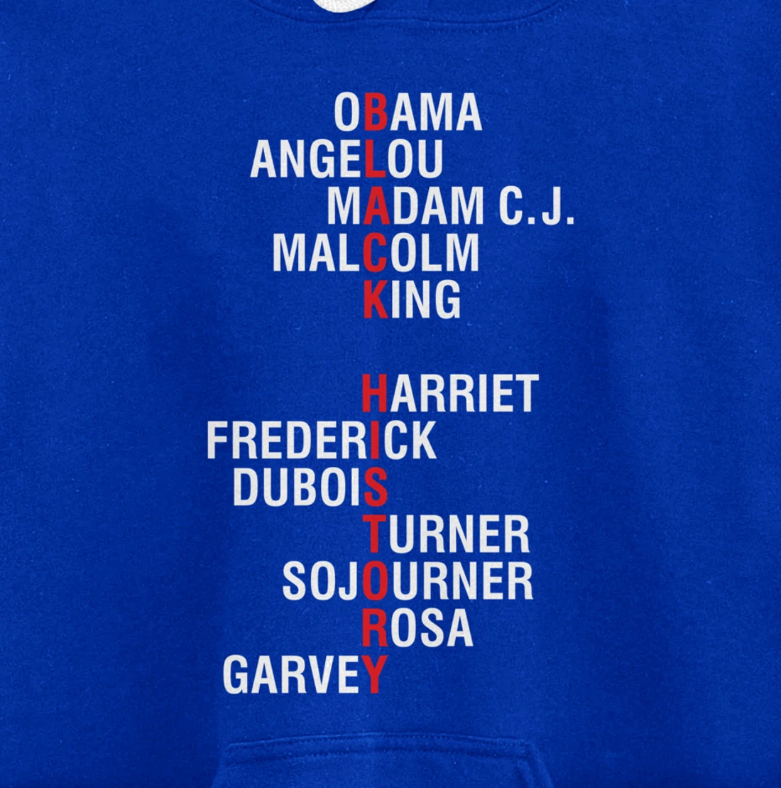 Influential Inspirational Black History Leaders Pullover Hoodie