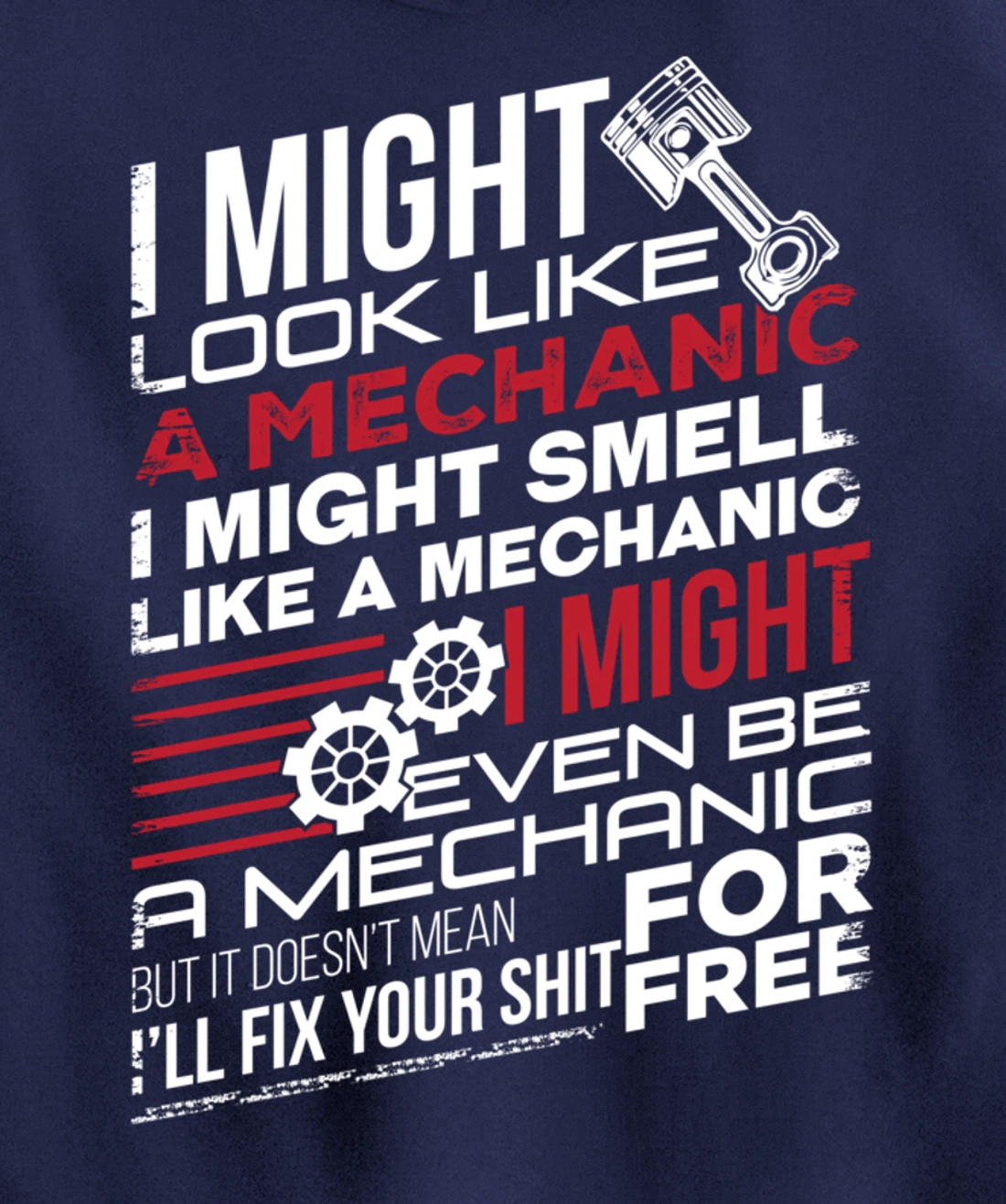 I Might Look Like A Mechanic Car Mechanics Gift Men Women Pullover Hoodie