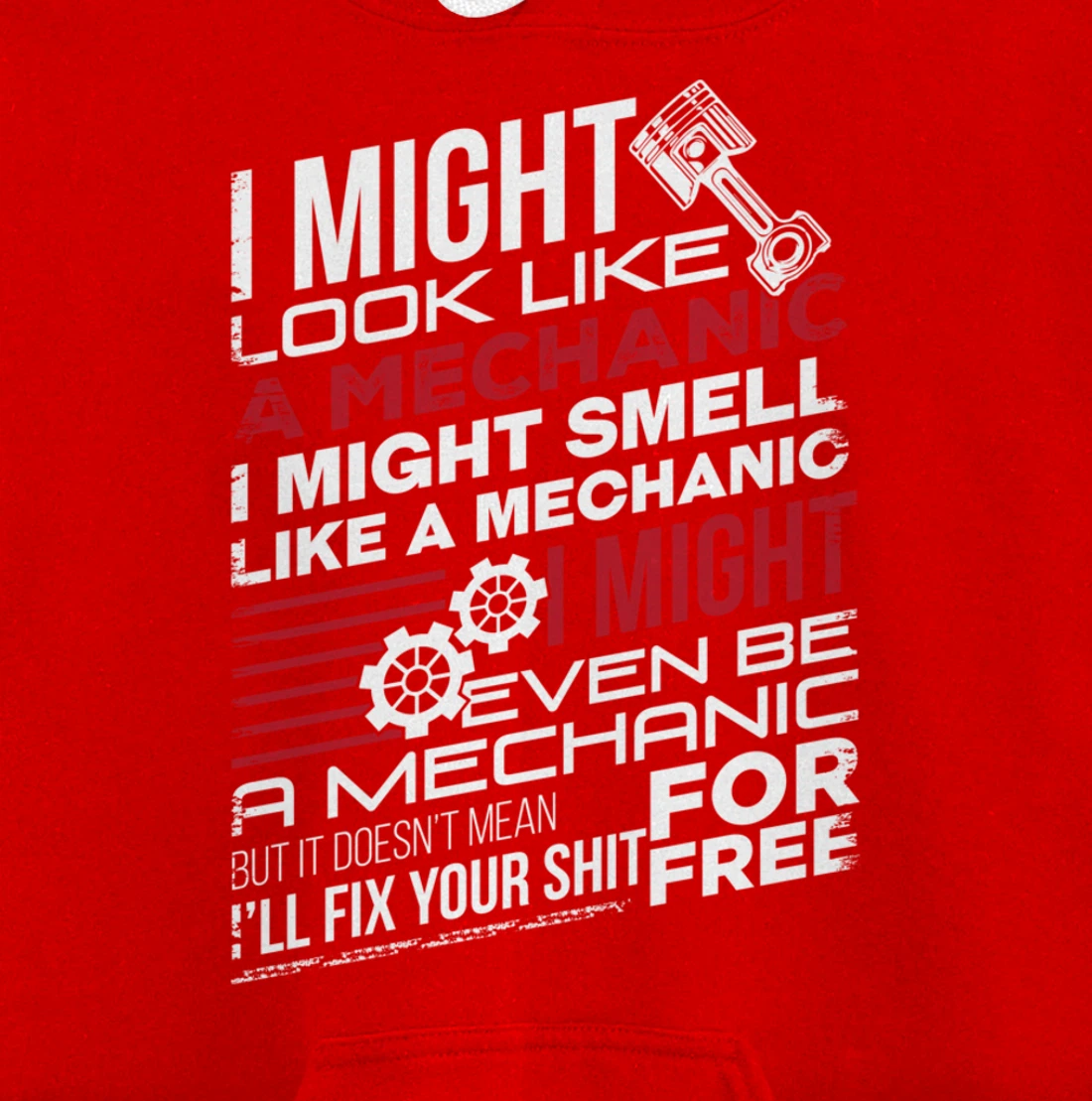 I Might Look Like A Mechanic Car Mechanics Gift Men Women Pullover Hoodie