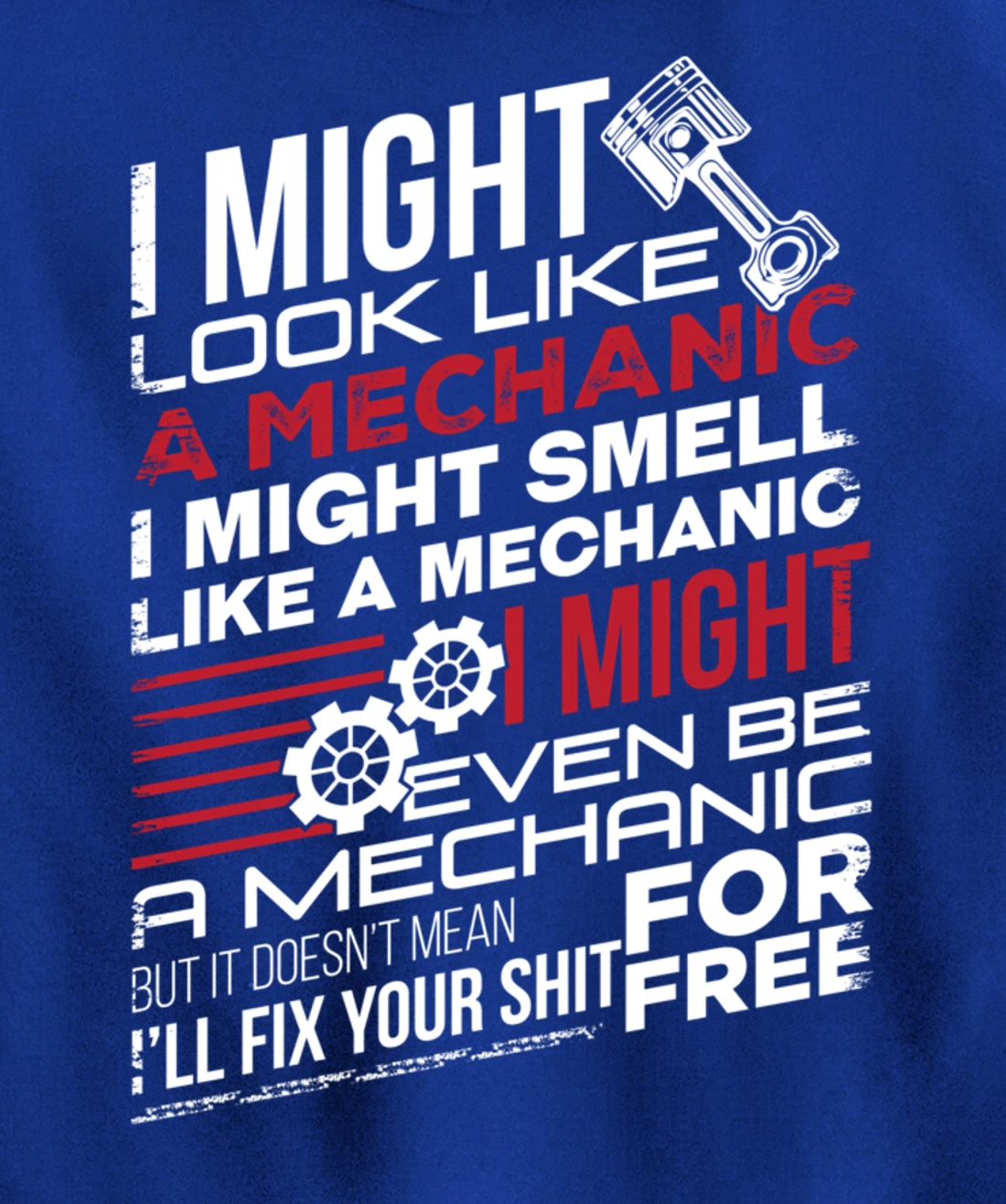 I Might Look Like A Mechanic Car Mechanics Gift Men Women Pullover Hoodie