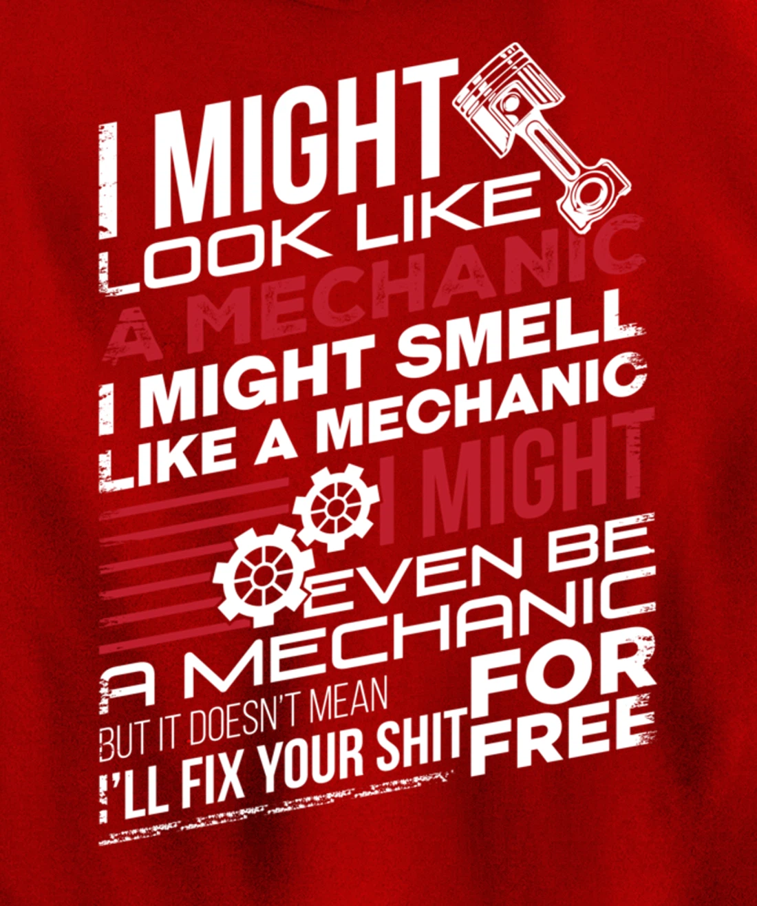 I Might Look Like A Mechanic Car Mechanics Gift Men Women Pullover Hoodie