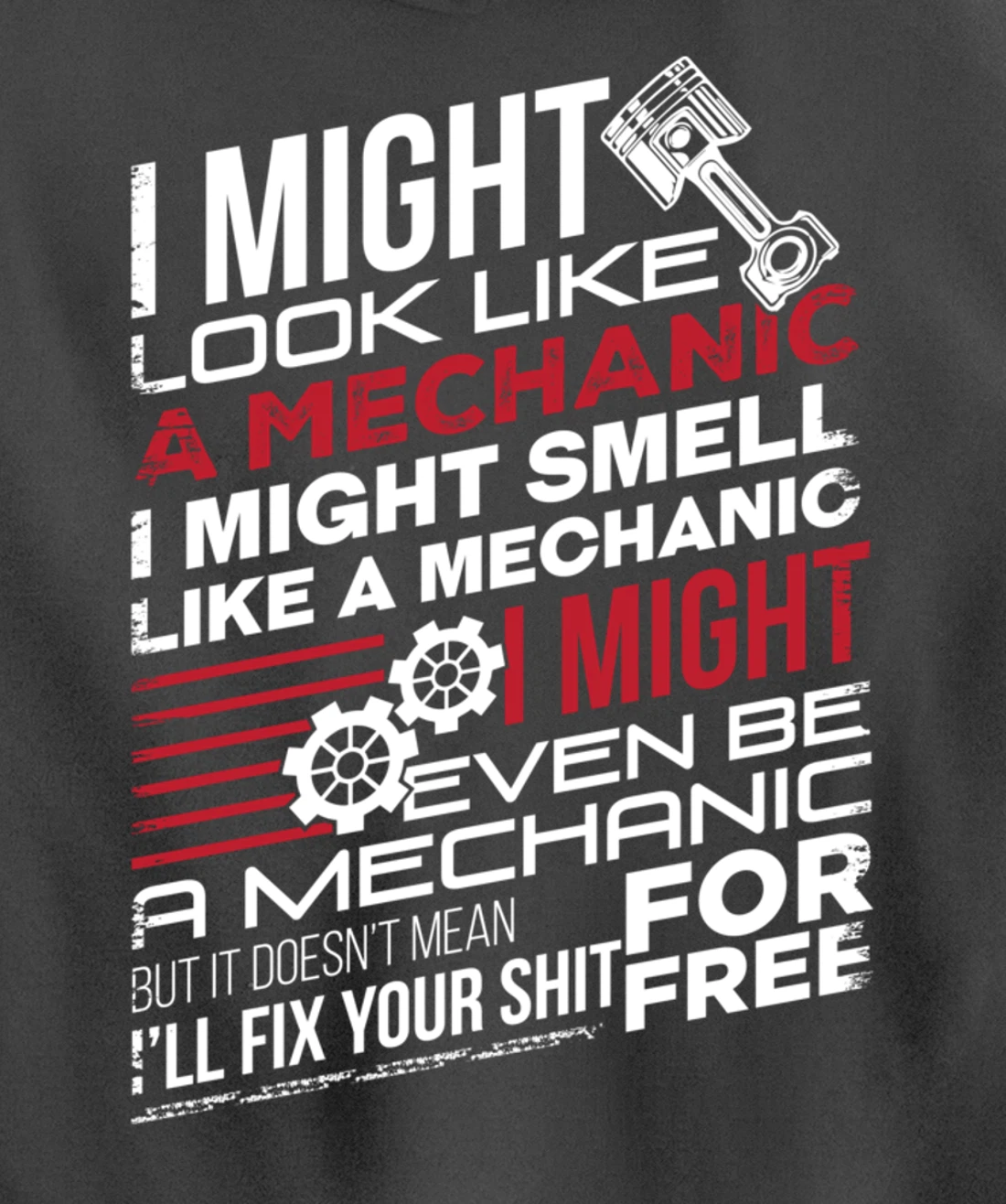 I Might Look Like A Mechanic Car Mechanics Gift Men Women Pullover Hoodie