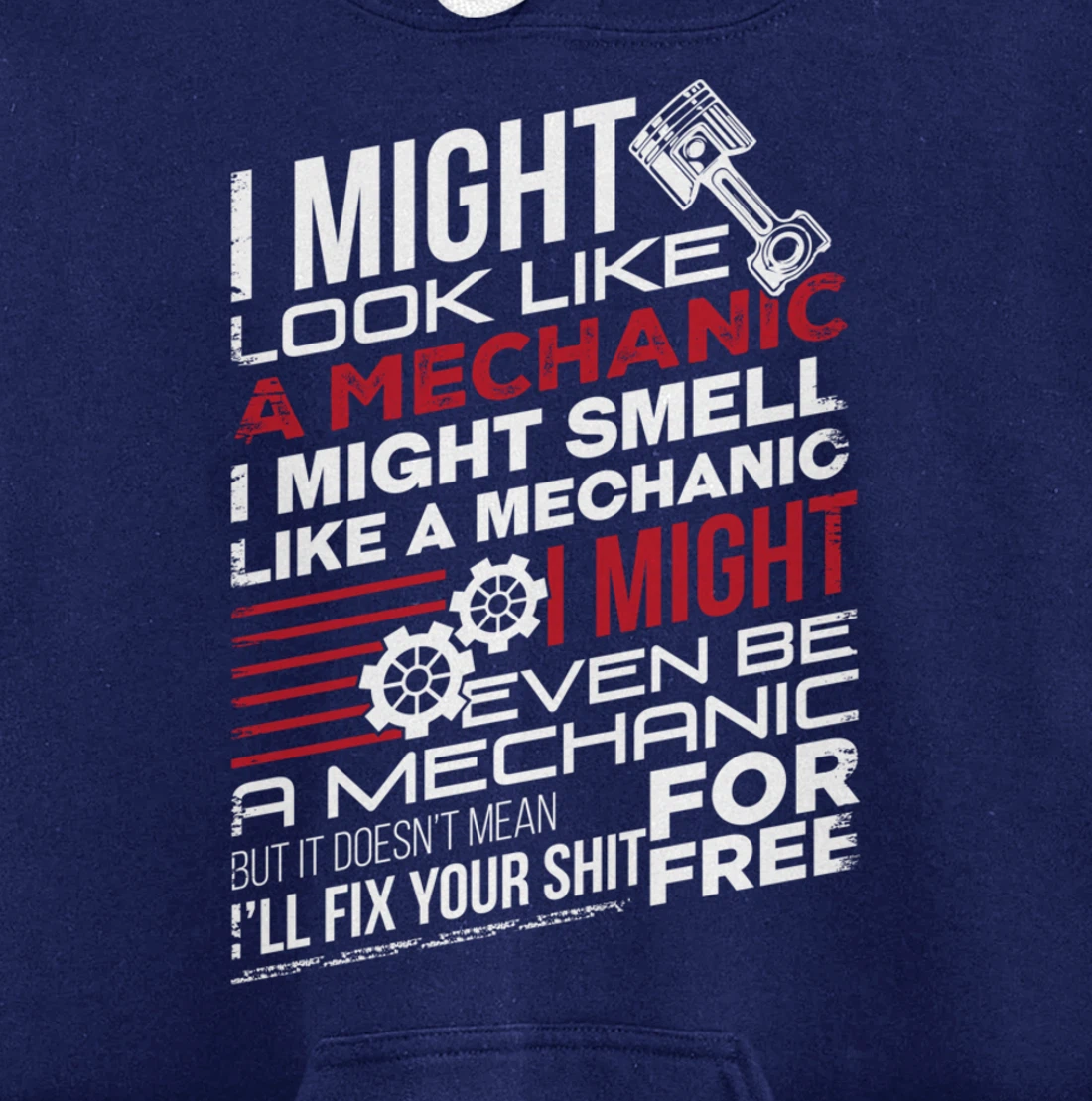 I Might Look Like A Mechanic Car Mechanics Gift Men Women Pullover Hoodie