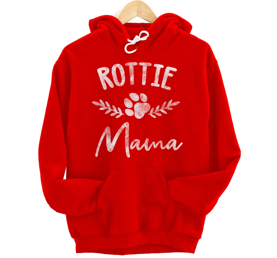 Rottie Mama Design For Rottweilier Mom - Rottie Mom Pullover Hoodie