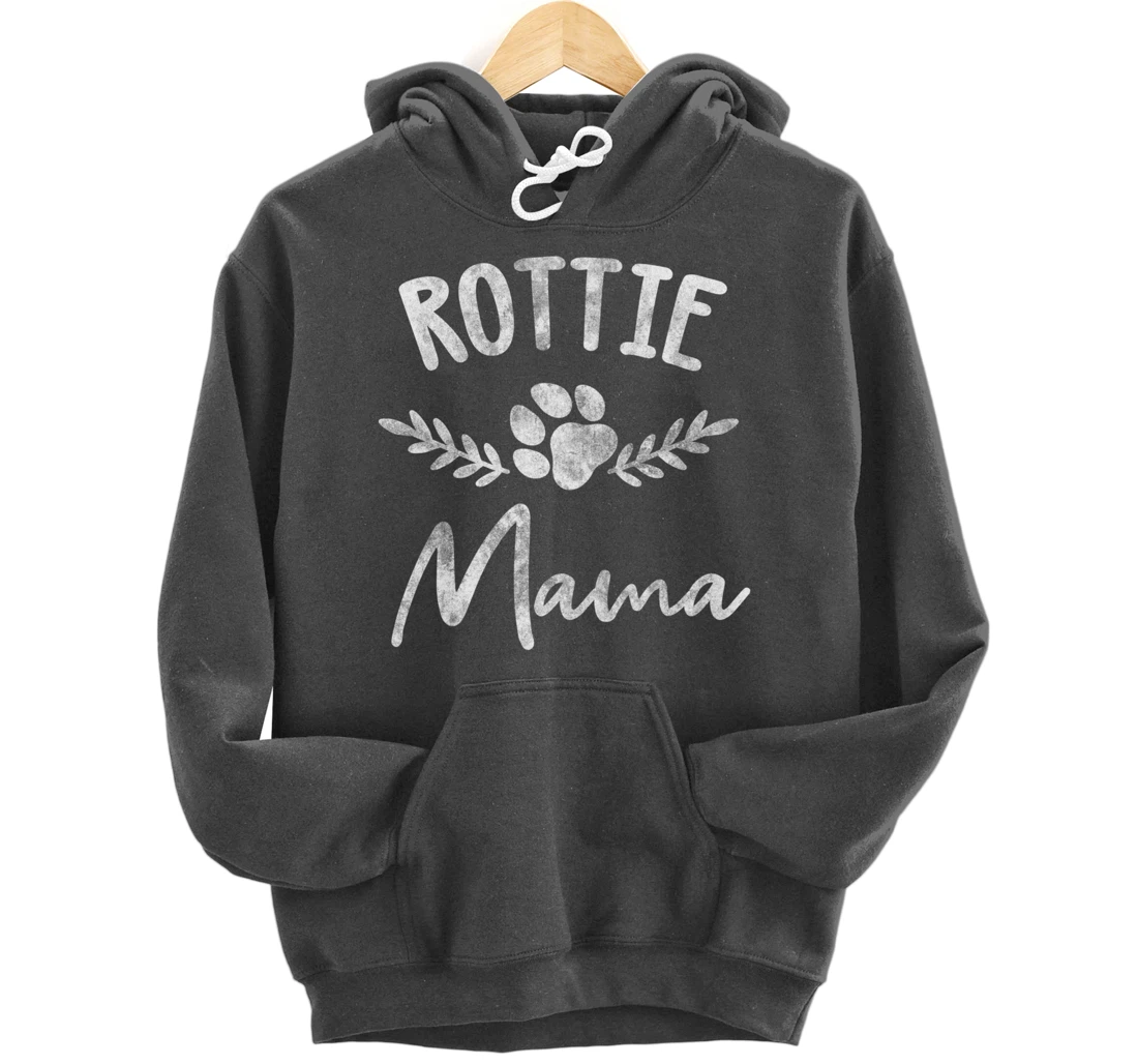 Rottie Mama Design For Rottweilier Mom - Rottie Mom Pullover Hoodie