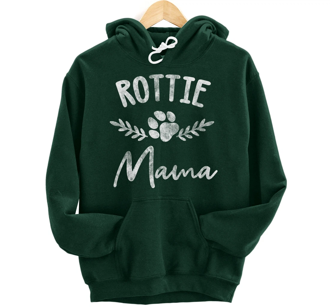 Rottie Mama Design For Rottweilier Mom - Rottie Mom Pullover Hoodie