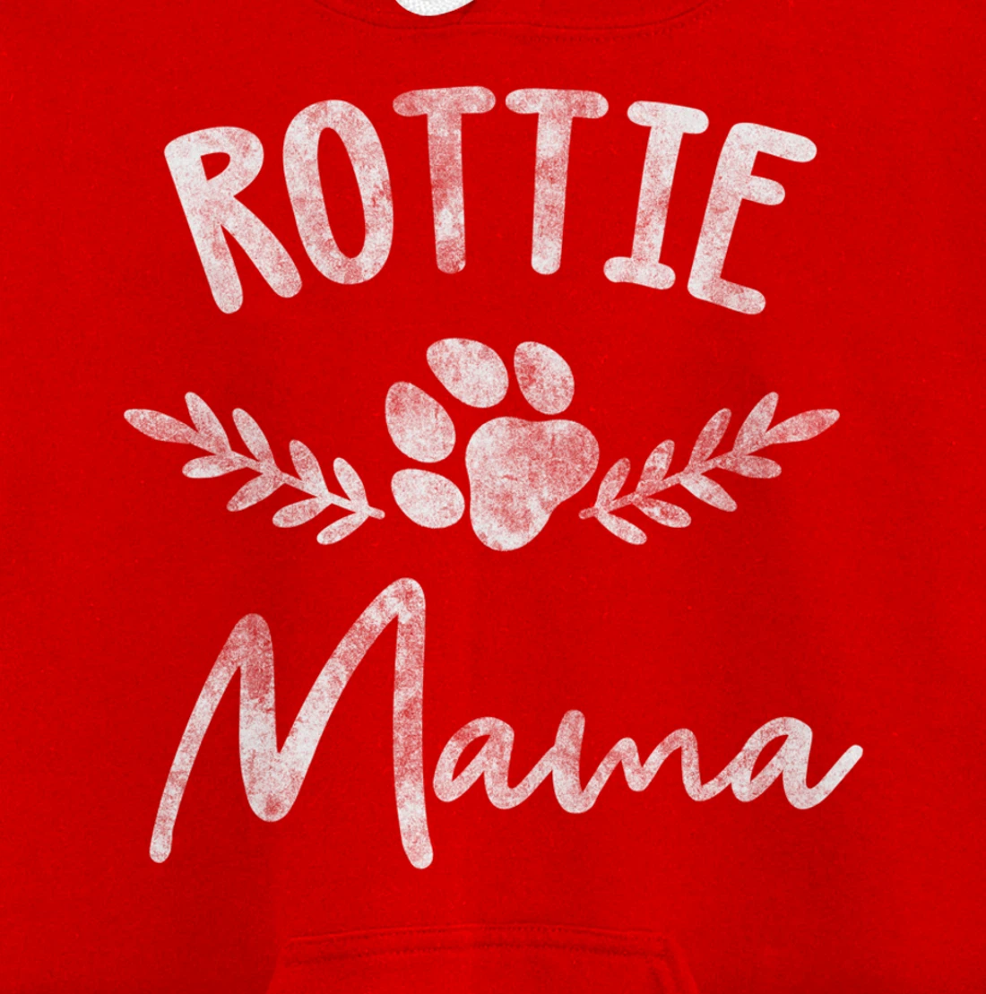 Rottie Mama Design For Rottweilier Mom - Rottie Mom Pullover Hoodie