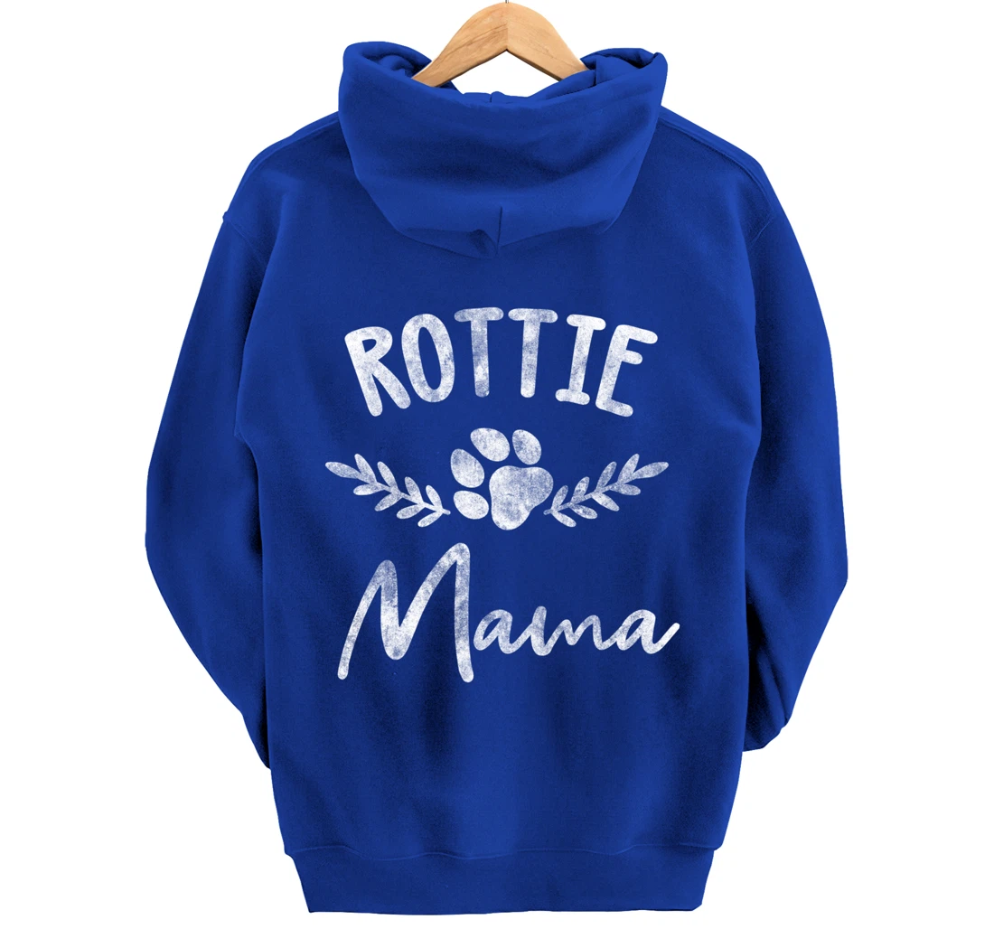 Rottie Mama Design For Rottweilier Mom - Rottie Mom Pullover Hoodie