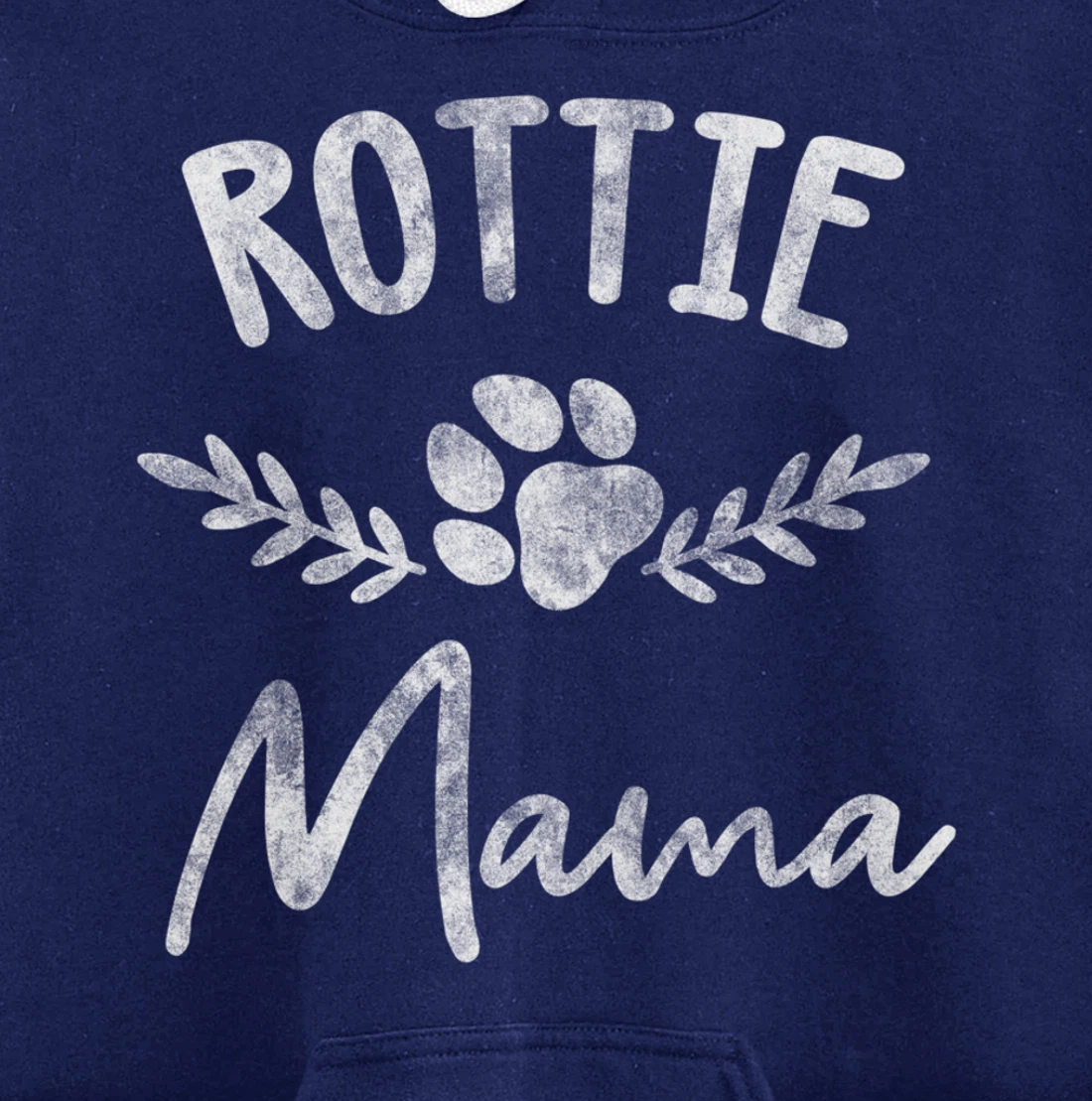 Rottie Mama Design For Rottweilier Mom - Rottie Mom Pullover Hoodie
