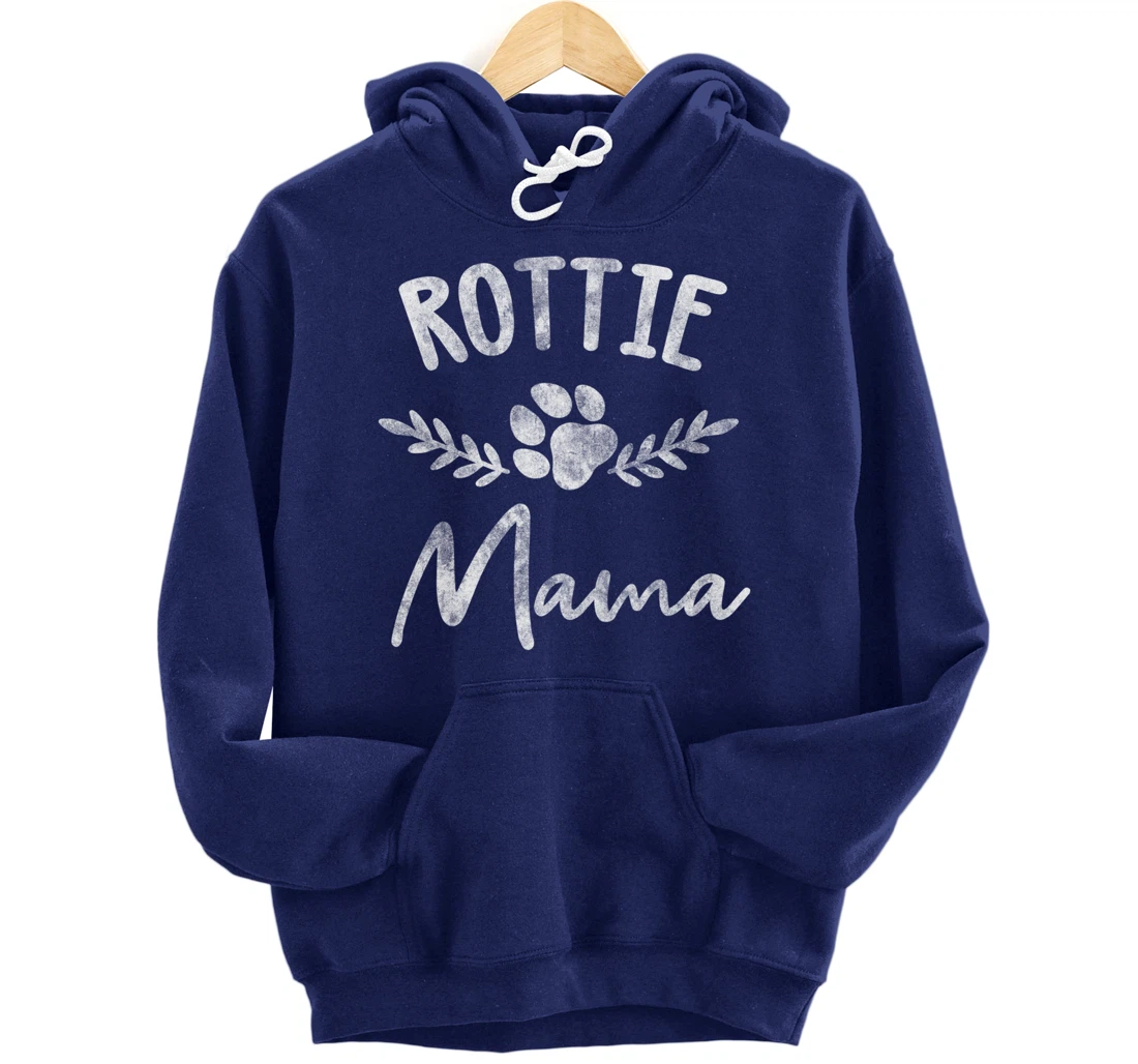 Rottie Mama Design For Rottweilier Mom - Rottie Mom Pullover Hoodie