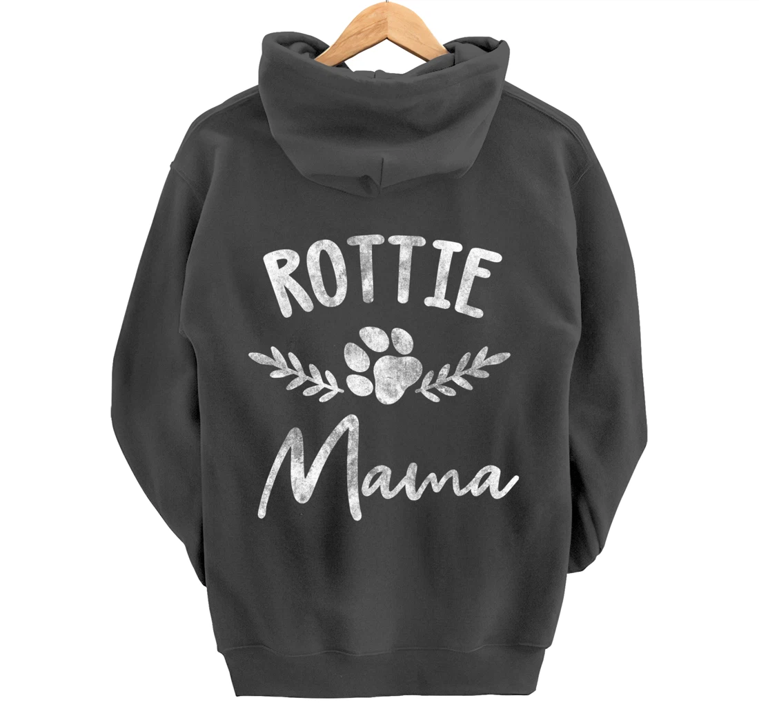 Rottie Mama Design For Rottweilier Mom - Rottie Mom Pullover Hoodie