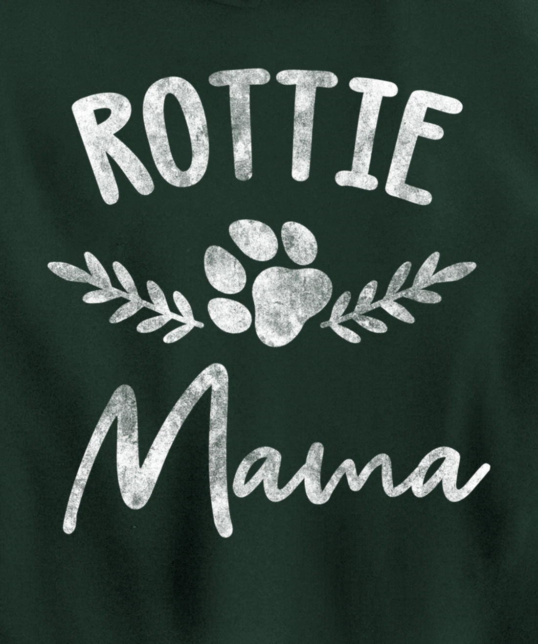 Rottie Mama Design For Rottweilier Mom - Rottie Mom Pullover Hoodie
