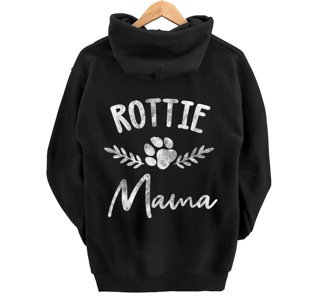 Rottie Mama Design For Rottweilier Mom - Rottie Mom Pullover Hoodie