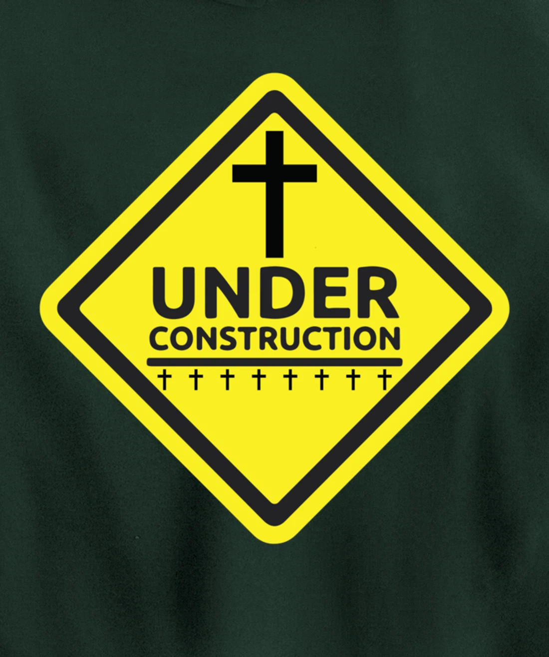 Under Construction Jesus Christian Pullover Hoodie