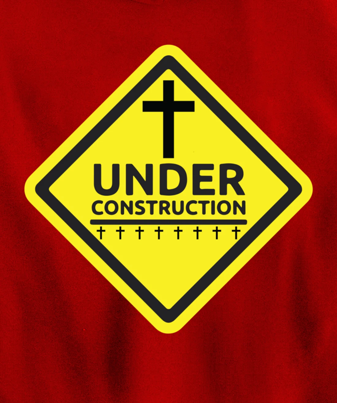 Under Construction Jesus Christian Pullover Hoodie