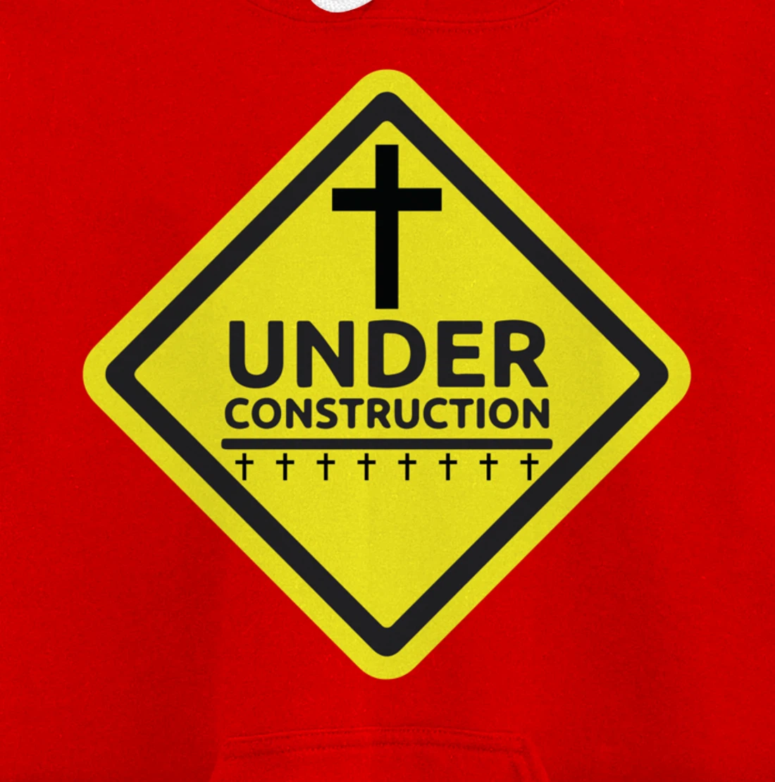 Under Construction Jesus Christian Pullover Hoodie
