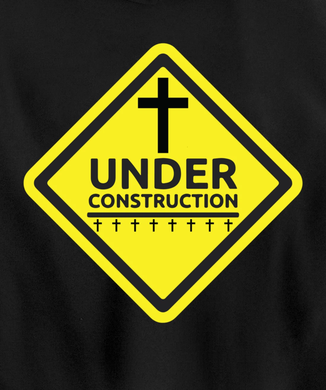 Under Construction Jesus Christian Pullover Hoodie