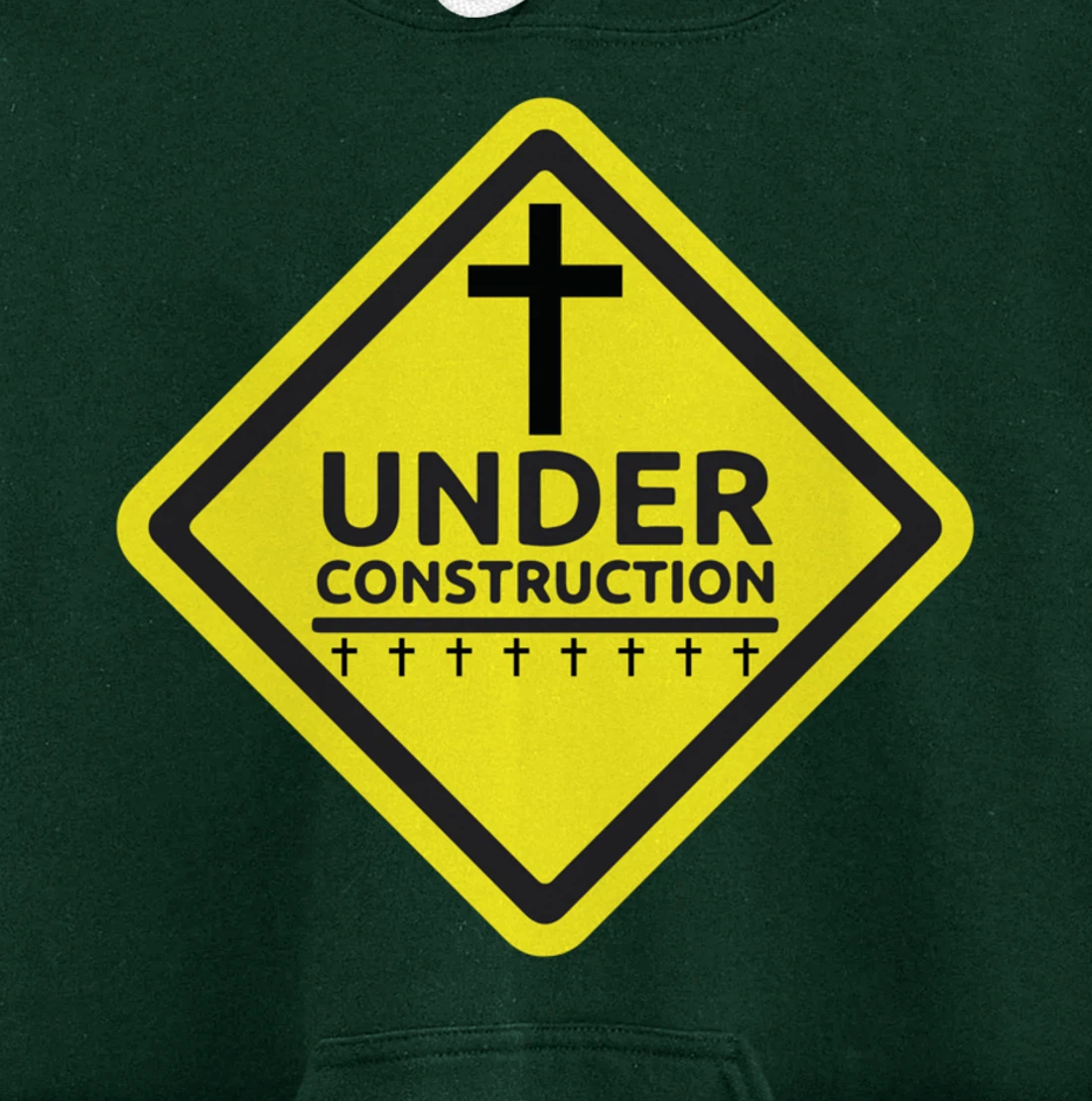 Under Construction Jesus Christian Pullover Hoodie