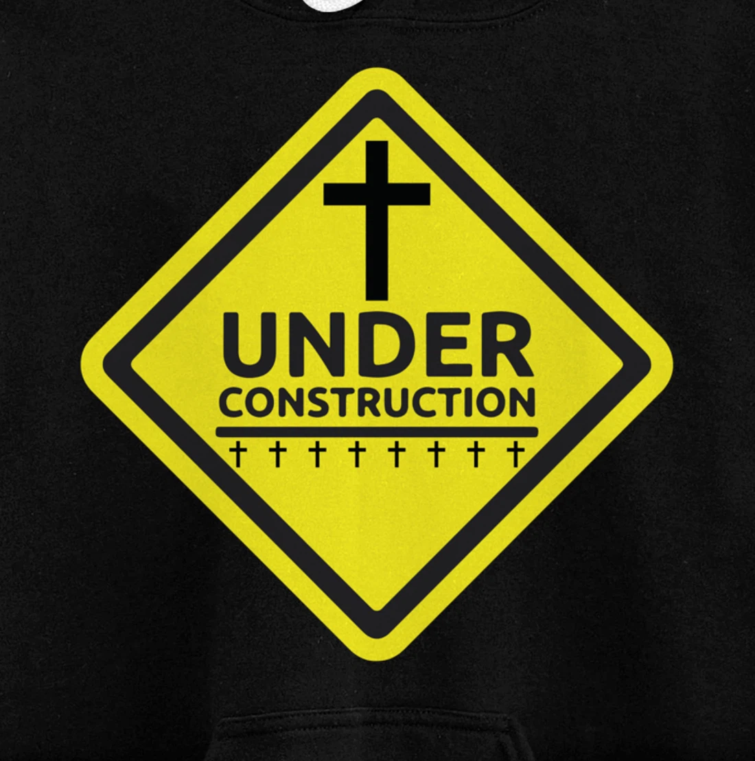 Under Construction Jesus Christian Pullover Hoodie