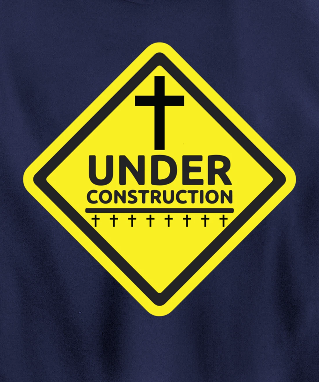 Under Construction Jesus Christian Pullover Hoodie