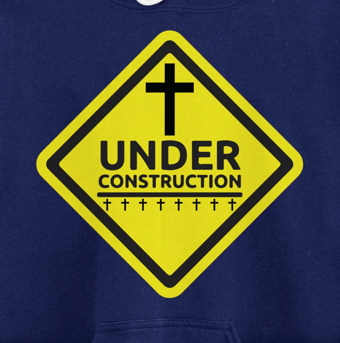 Under Construction Jesus Christian Pullover Hoodie