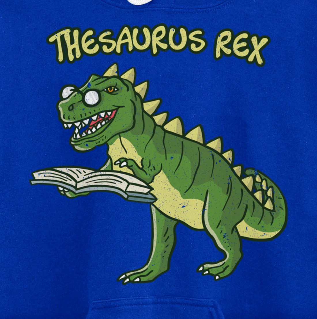 Thesaurus T-Rex Dinosaur Nerd Geek Student Book Reading Gift Pullover Hoodie