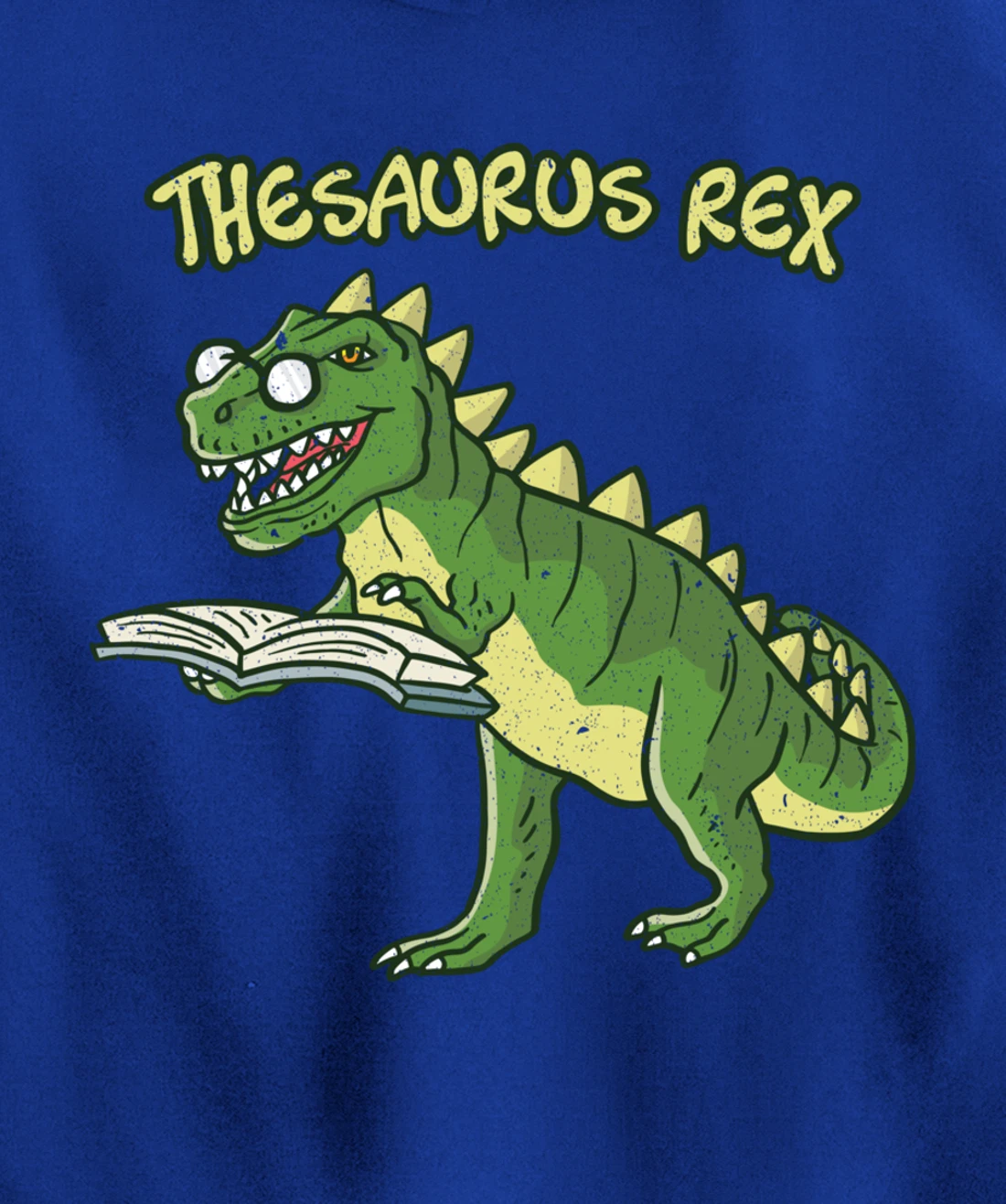 Thesaurus T-Rex Dinosaur Nerd Geek Student Book Reading Gift Pullover Hoodie