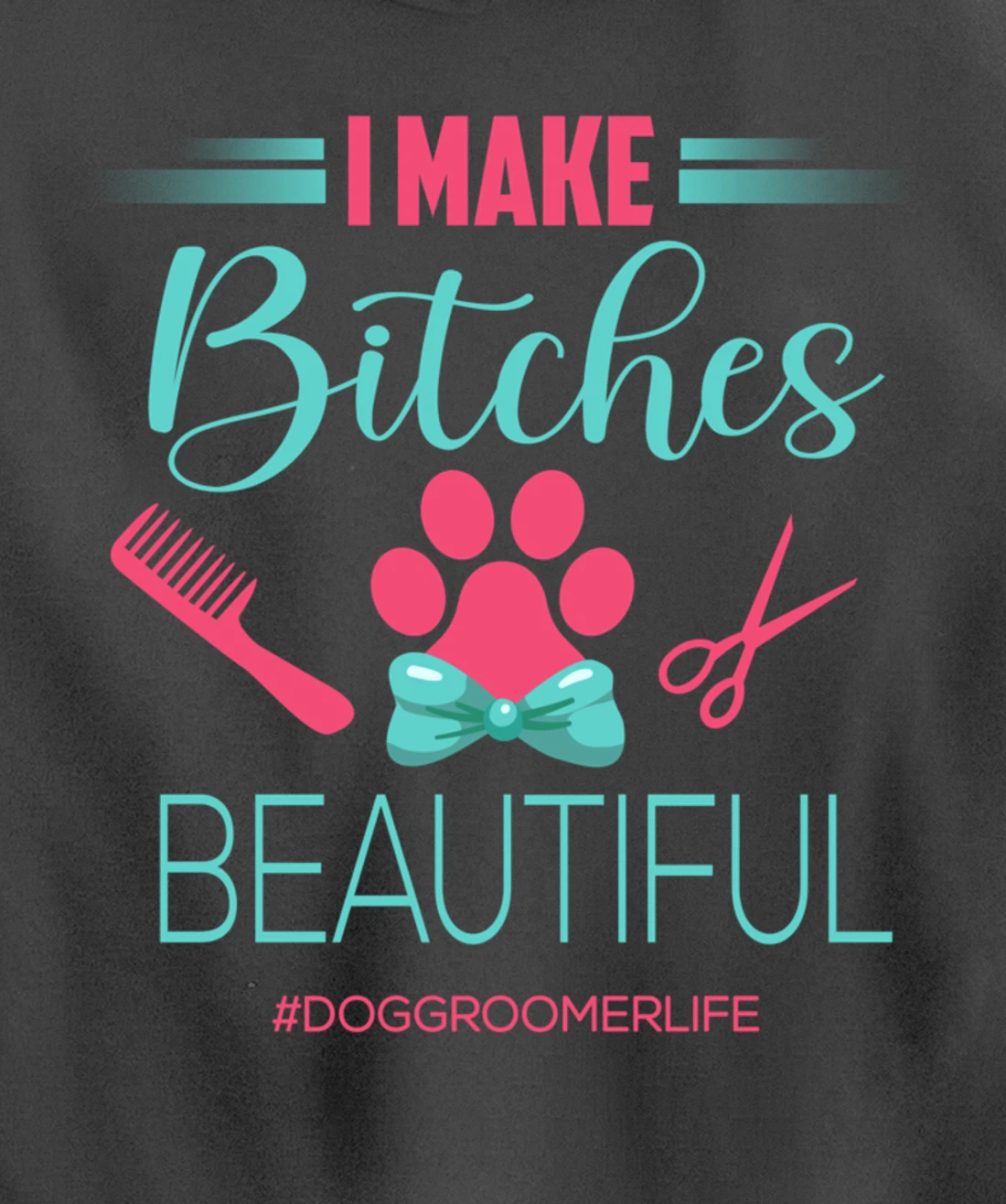 Dog Groomer Shirt Dog Grooming Outfit Funny Dog Groomer Gift Pullover Hoodie