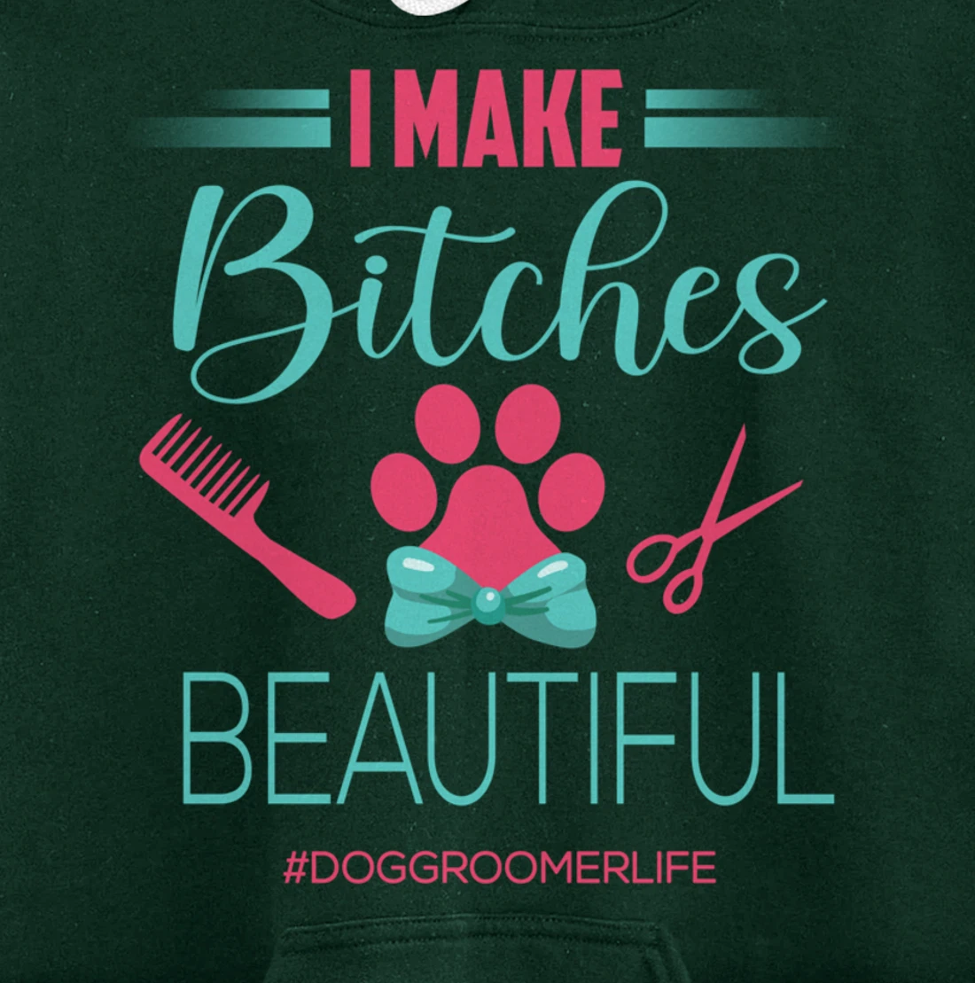 Dog Groomer Shirt Dog Grooming Outfit Funny Dog Groomer Gift Pullover Hoodie